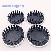 Vista 3 de 4 piezas nuevo estilo bandera estadounidense 2.638 in 2 5/8 pulgadas negro coche ABS placa personalizada SS rueda central tapas 19351757 (azul rojo)