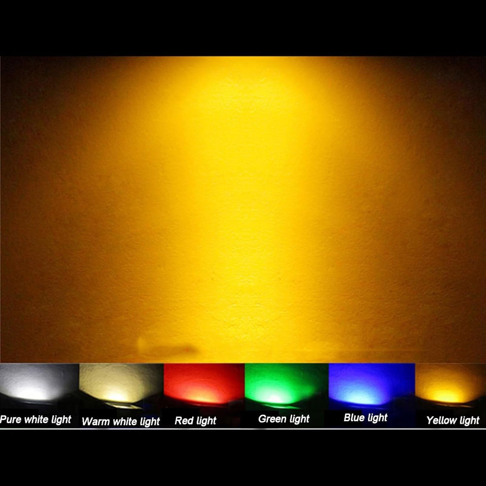 Foco LED De Haz Estrecho, Luz De Paisaje De Largo Alcance CA 111-240 V, IP65 Impermeable, Luces Enterrada Para Exteriores, Distancia De Irradiación De 100 M(Red,12W)