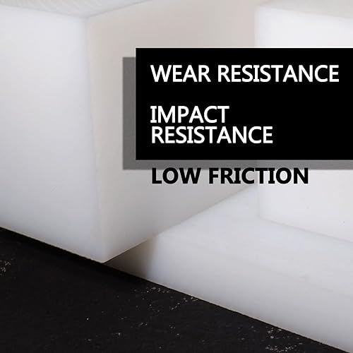 Miniatura 3 de UHMW Bloque de Roscado de Polietileno de Peso Molecular Ultra Alto Bloques de Plástico Sólido Rectangulares para Mecanizado Mejoras del Hogar