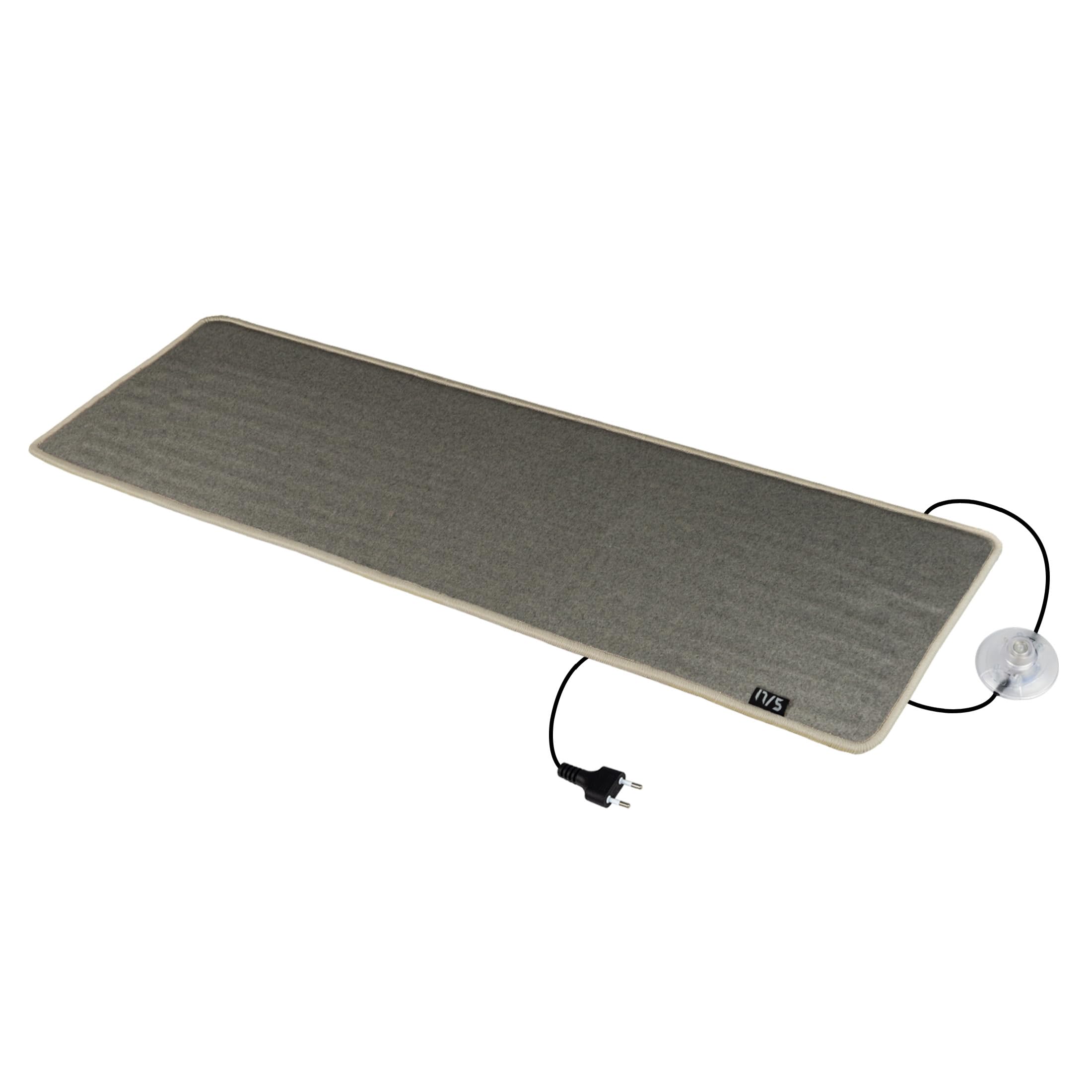 Mi-Heat Alfombra Térmica Eléctrica 50x140 cm – Calienta Pies de Bajo Consumo para Oficina y Hogar – Esterilla Calefactora Grande, Antideslizante, Color Camel/Beige