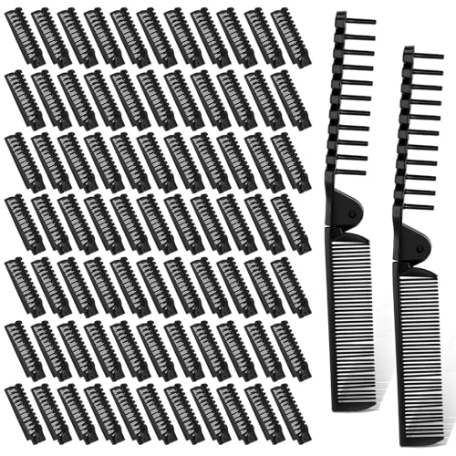 Peine plegable de viaje Maxcheck 200 piezas negro miniatura 1
