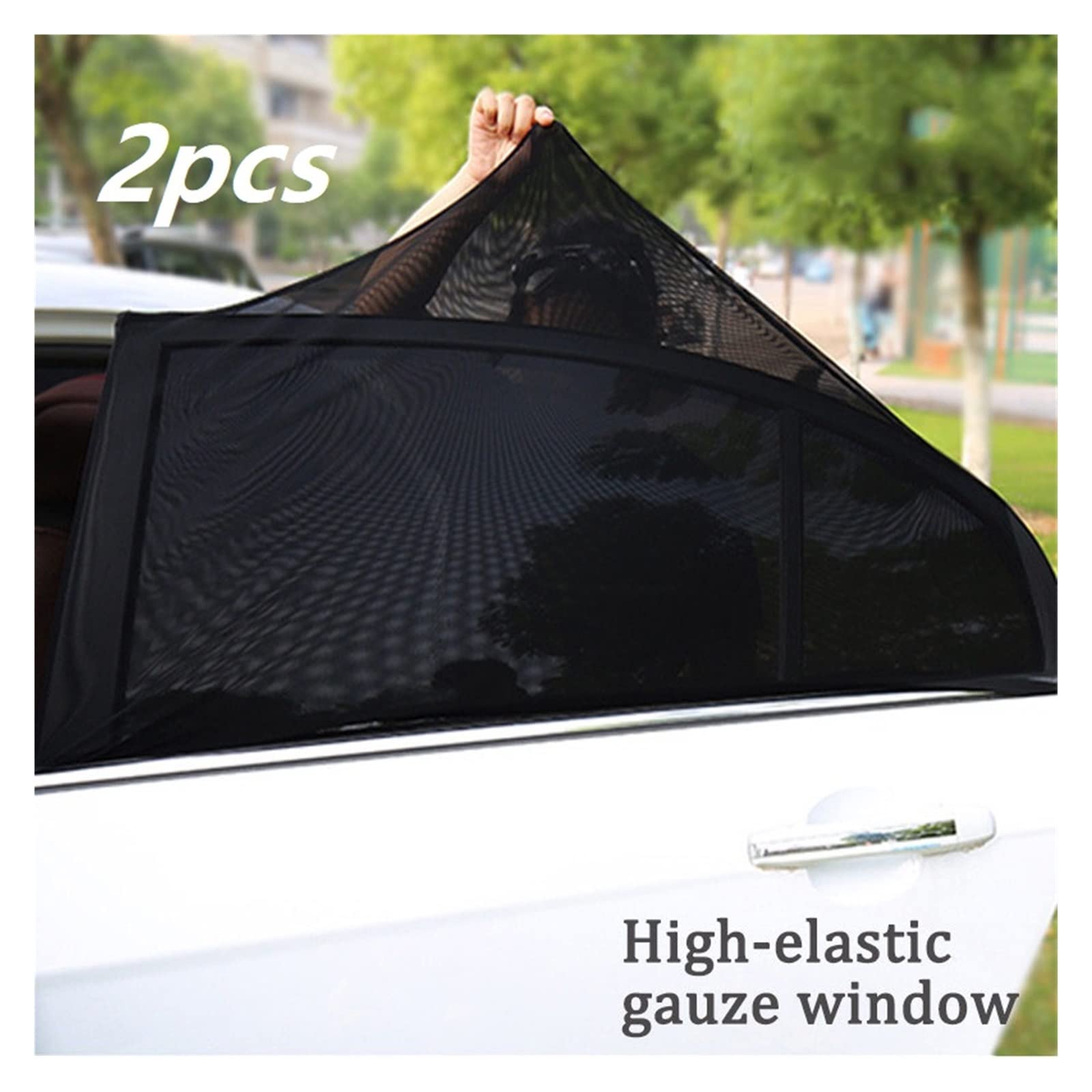 Lot De 2 Pare-soleil Pour Fenêtres De Voiture - Film électrostatique PVC 38x42cm - Anti-UV, Réduction éblouissement - Pour SUV, Voitures - 10