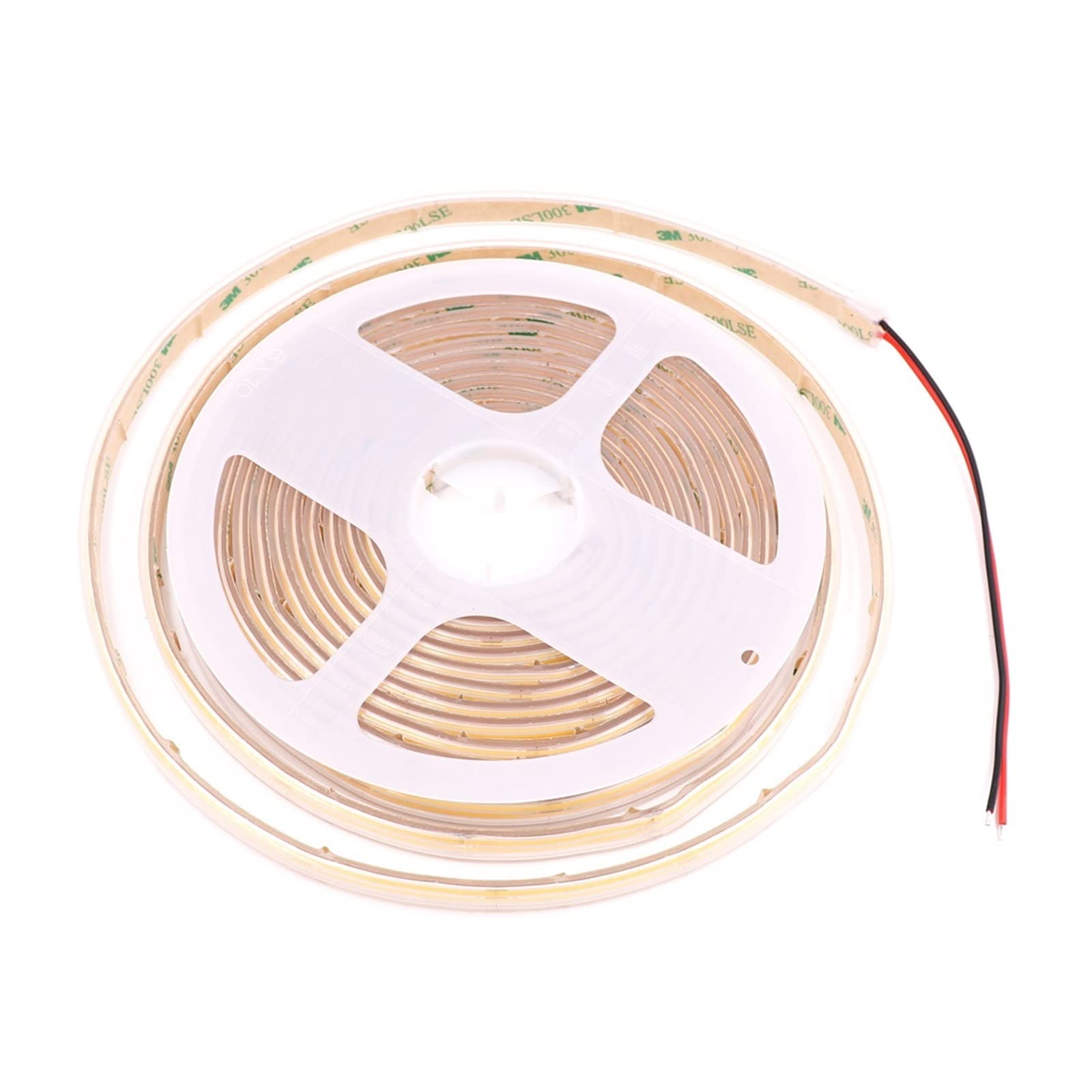 Taśma LED COB Wodoodporna IP68, 12 V, 24 V, 480 LED, elastyczna taśma LED do sauny, basenu, oświetlenie zewnętrzne (DC 12 V, ciepła biel 3000 K_5M)