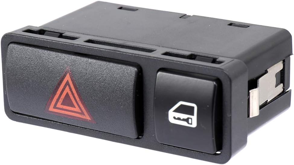 Hazard Warning Light Switch SCITOO 61318368920 Front for BMW for 320i 2001-2005,for BMW for 323Ci 2000, for 323i 1999-2000, for 325Ci 2001-2006, for 325i 2001-2006