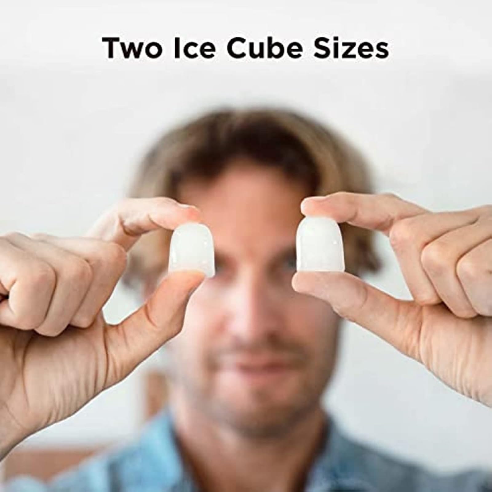 Maquina de Hacer Hielo Máquinas for Hacer Hielo Encimera 9 Cubos Listos en 6 Minutos 26 Libras en 24 Horas Máquina de Hielo autolimpiable con Cuchara for Hielo y Canasta Maquina Cubitos