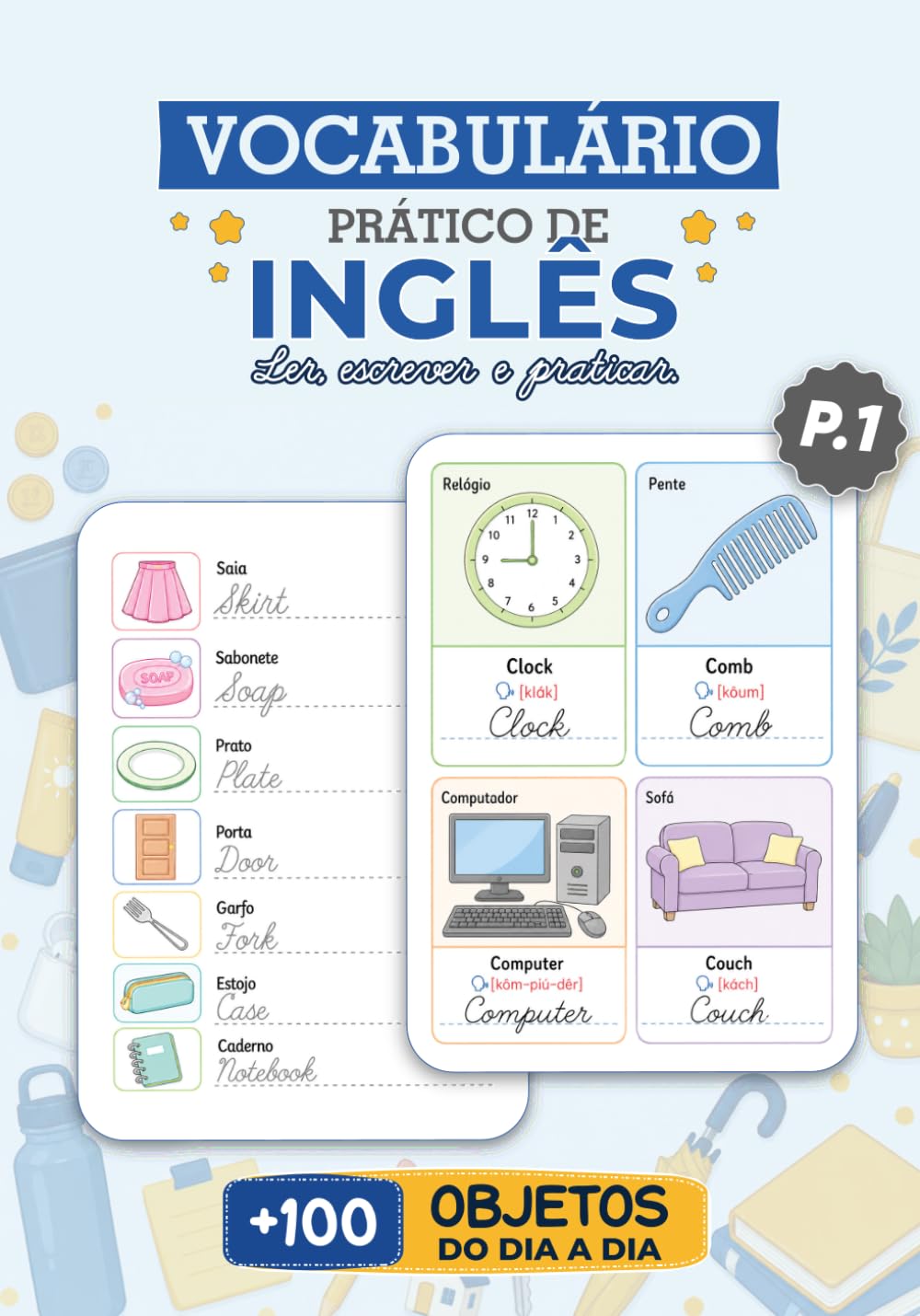 Vocabulário Prático de Inglês: Mais de 100 Objetos do Dia a Dia