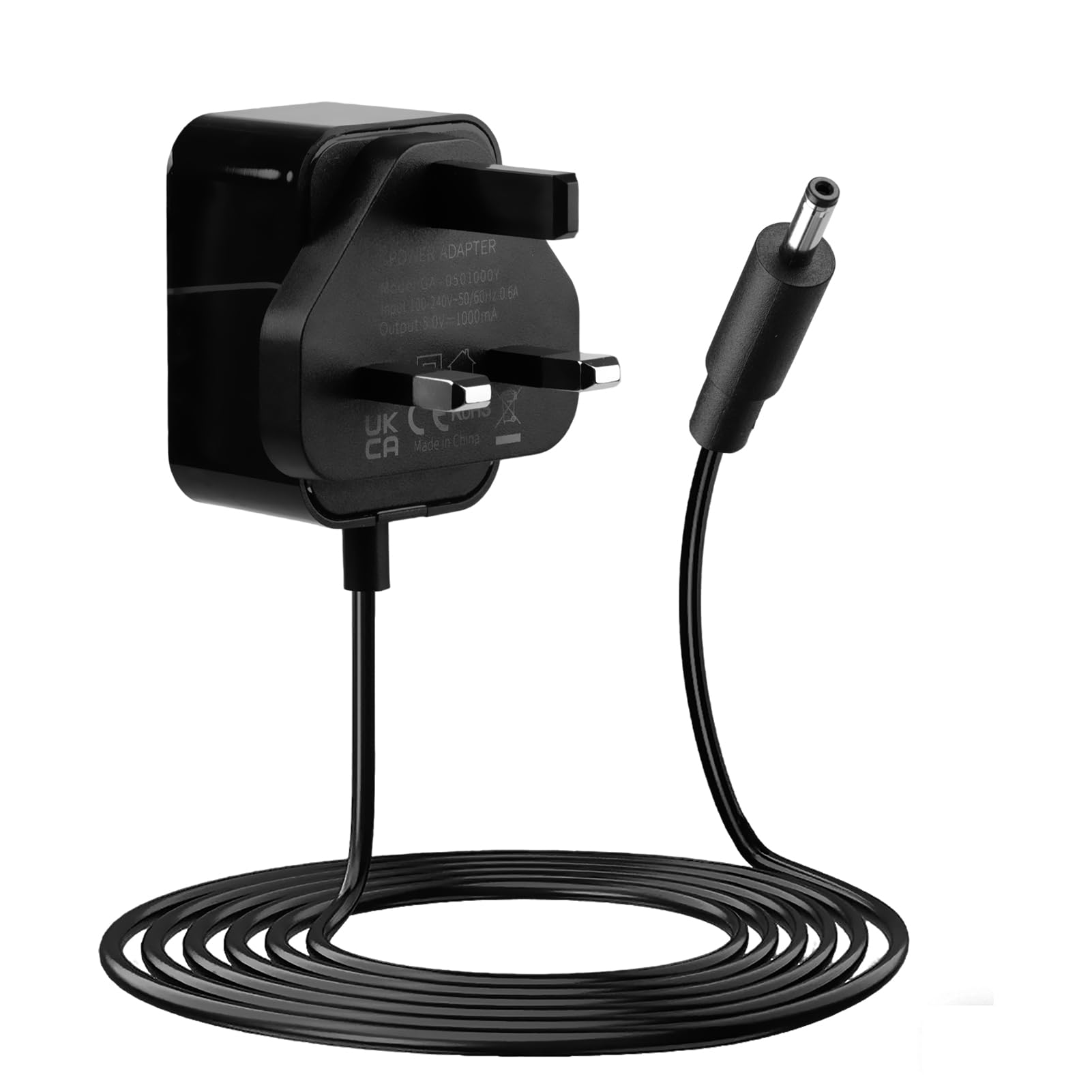 5V Charger for Sky Puck Stream Hub, AC 100-240V 50/60Hz to DC Converter with 3.5x1.35mm Jack, Replacement Power Adapter (2A 10W, 1.5m) — view 7