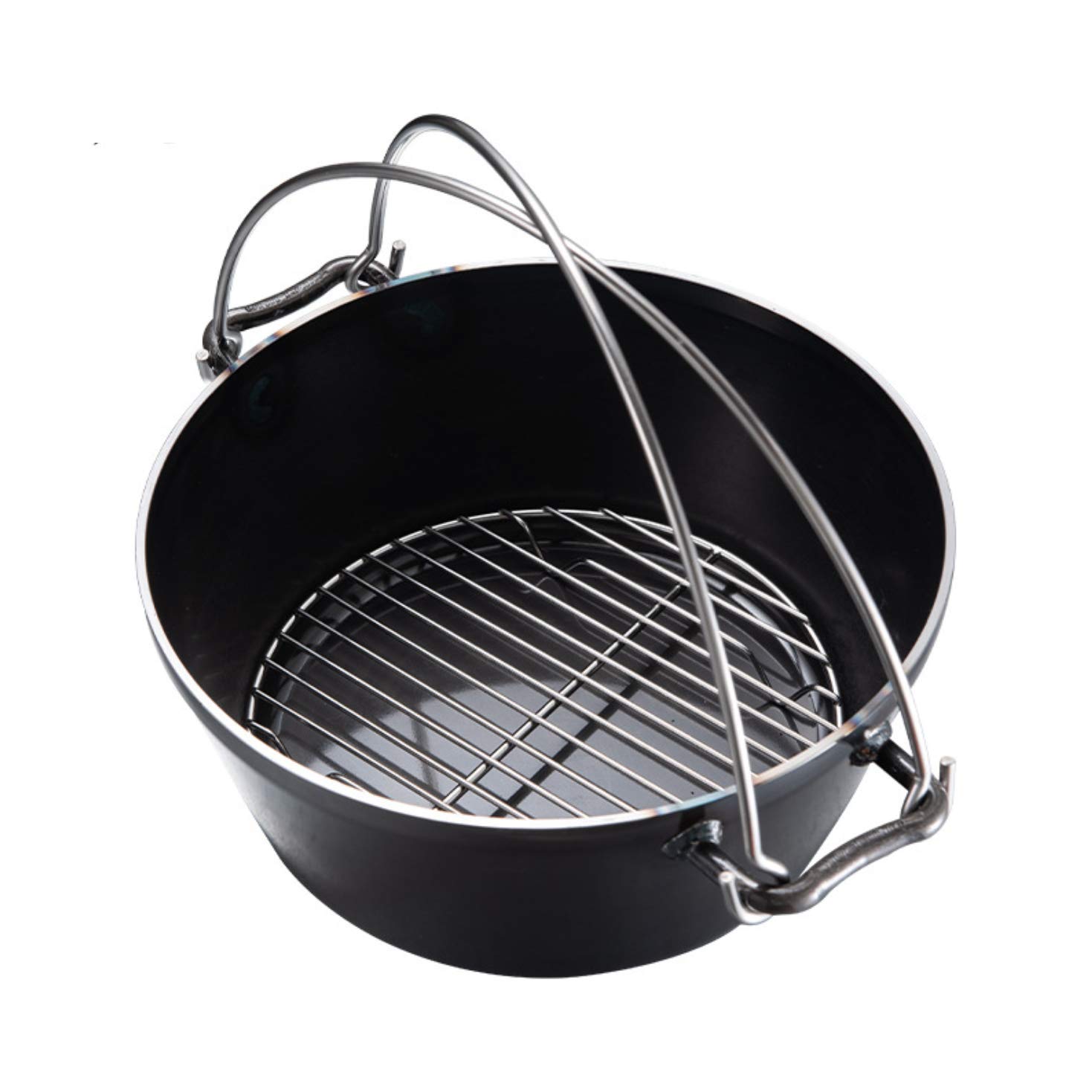 Campingmoon Grille de cuisson ronde en acier inoxydable 21 cm pour four hollandais