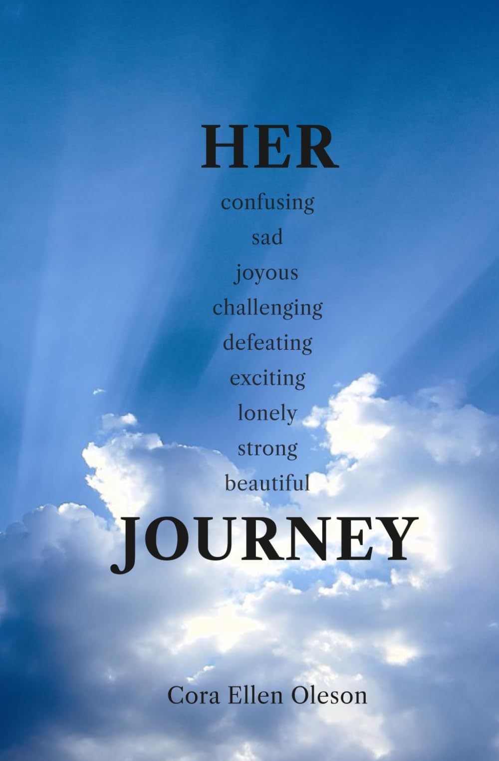 HER confusing sad joyous challenging defeating exciting lonely strong beautiful JOURNEY