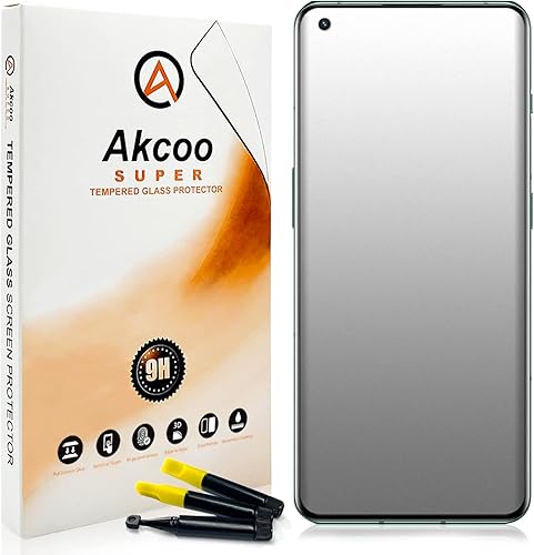 Akcoo Paquete de 2 protectores de pantalla mate OnePlus 10 Pro, tecnología de dispersión de líquidos, antirreflejos, desbloqueo de huellas