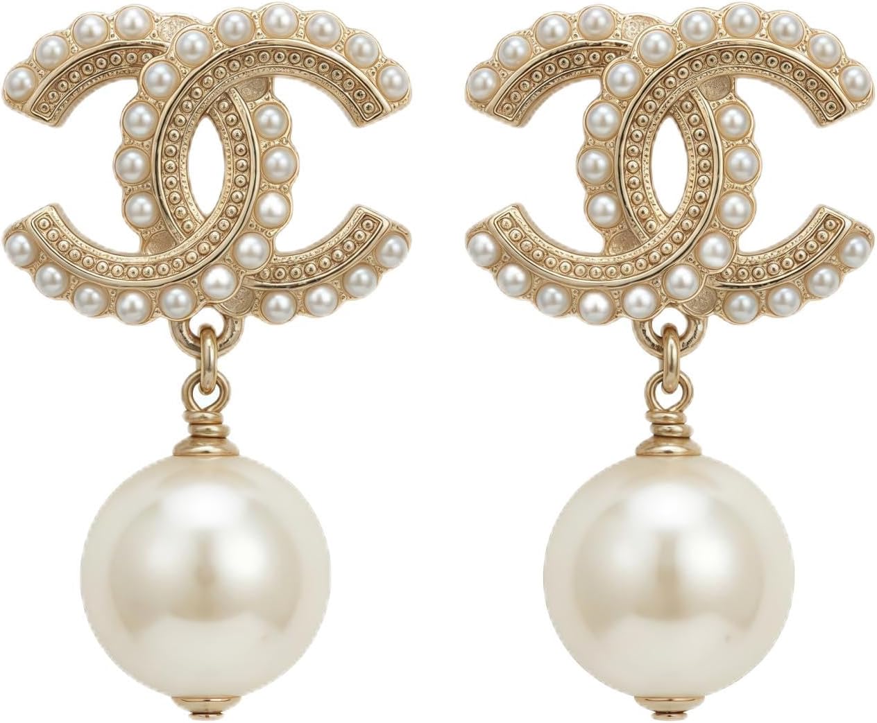 Moorehl 18K Gold Plated Copper Pearl Earrings Non-Allergenic Birthday Gift Baroque Exquisite Jewelry Shining And lustrous Earrings