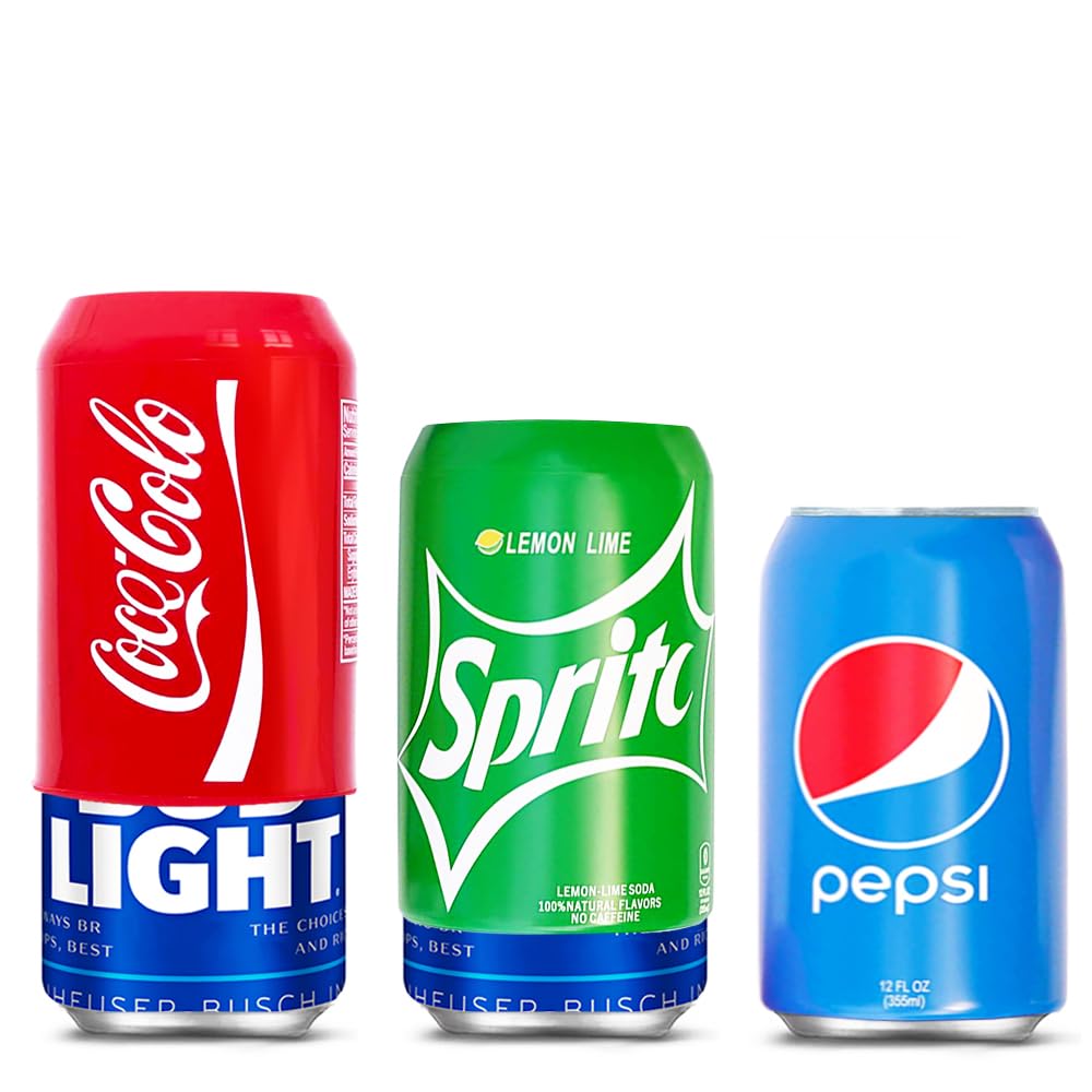 (3 Pack) Can Covers That Look Like Soda, Silicone
