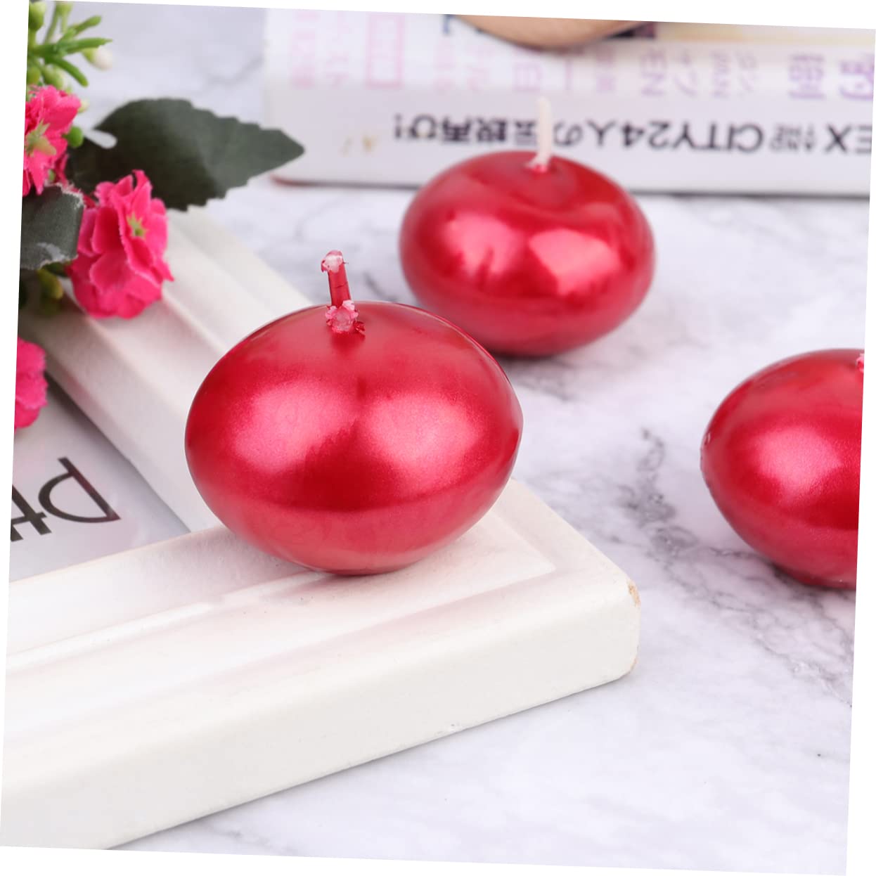 3 Sätze Mini-kerze Rauchlose Kerze Schwimmende Kerze Für Die Hochzeit Romantische Kerzen Hochzeitskerze Rituals Candle Dekokerzen Ritualkerzen Courting Candle Rot 6 Stück * 3 Cabilock