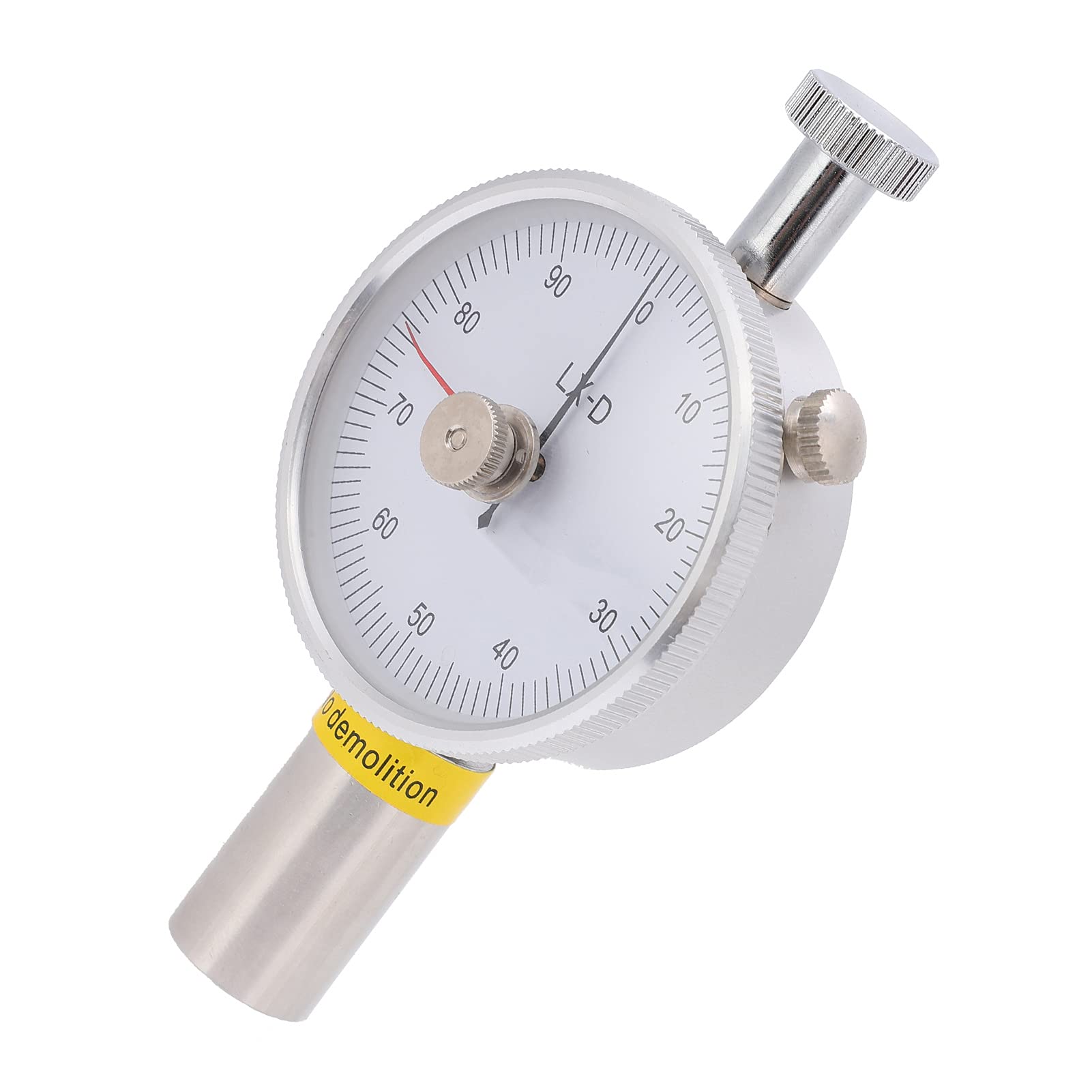 Medidor de dureza de durómetro Shore LX - D - 2, esclerómetro de doble aguja para caucho, plástico y cuero, con dial de memoria y amortiguación de latón para una medición precisa d
