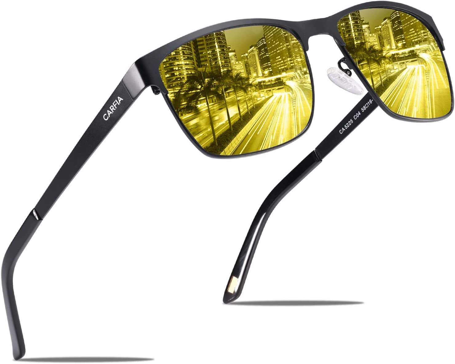 Metal Mens Sunglasses Polarized UV400 Protection for Driving Fishing Hiking Golf Everyday Use