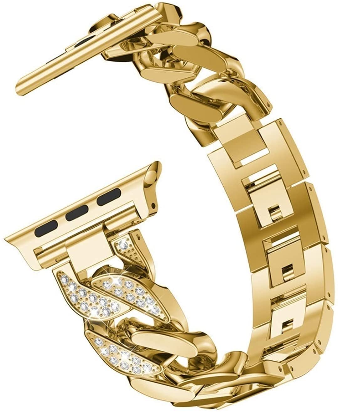 Zitel Bling Rhinestone Metal Bracelet Band Compatible with Apple Watch Straps for Women Girls, 46mm, 45mm, 44mm 42mm, 41mm, 40mm for Series 11|10|9|8|7|6|5|4|SE3|SE2|SE Zitel Bling Rhinestone Metal Bracelet Band Compatible with Apple Watch Straps for Women Girls, 46mm, 45mm, 44mm 42mm, 41mm, 40mm for Series 11|10|9|8|7|6|5|4|SE3|SE2|SE