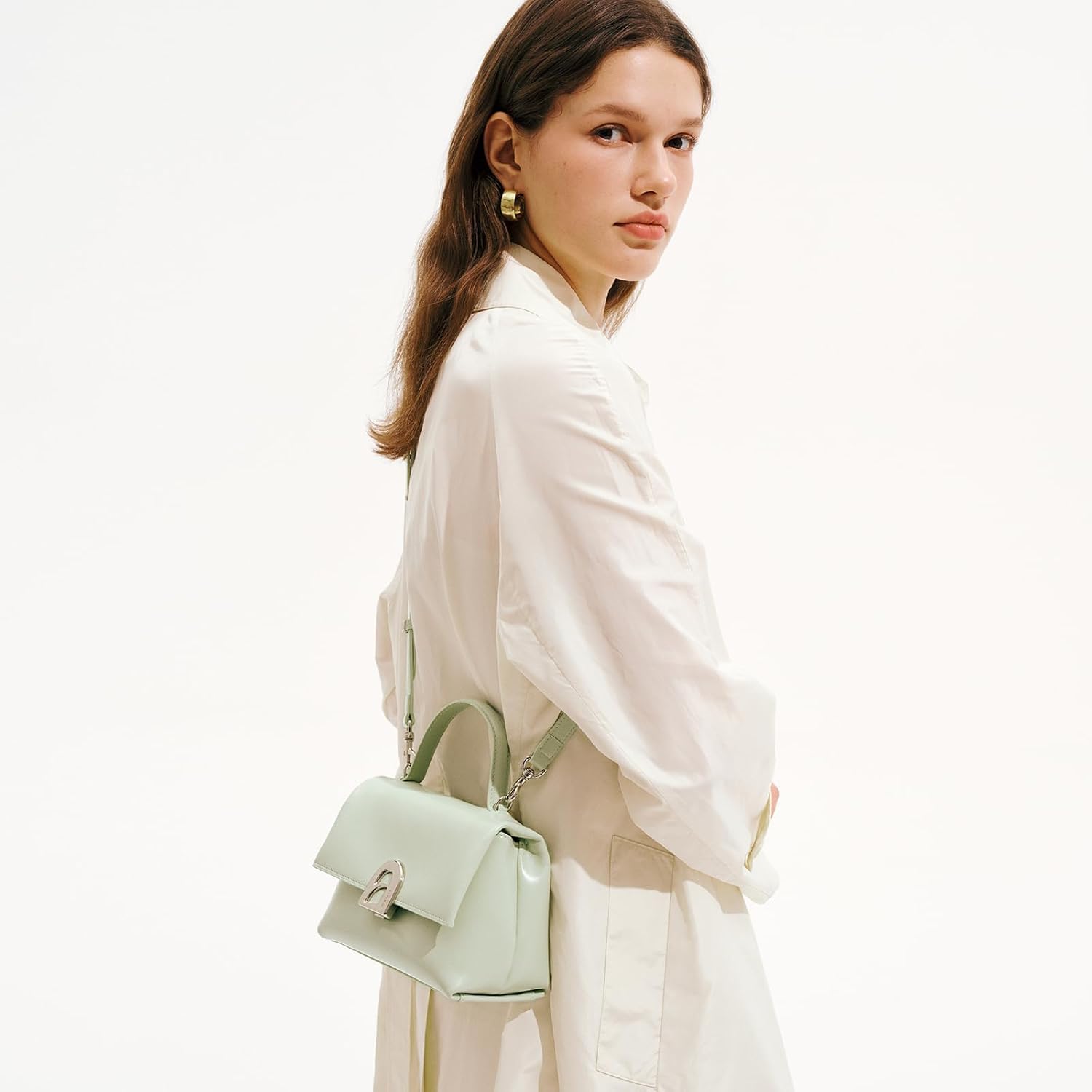 LA FESTIN Genuine Leather Handbag for Women, Mini Crossbody Purse & Top Handle Bag - Image 2