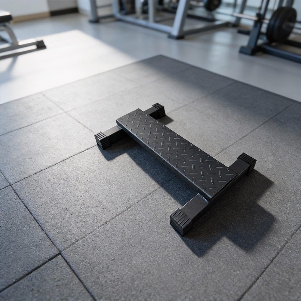 Plateforme de levage de talon en acier pour dorsiflexion des orteils - Compatible avec support de squat Smith Machine