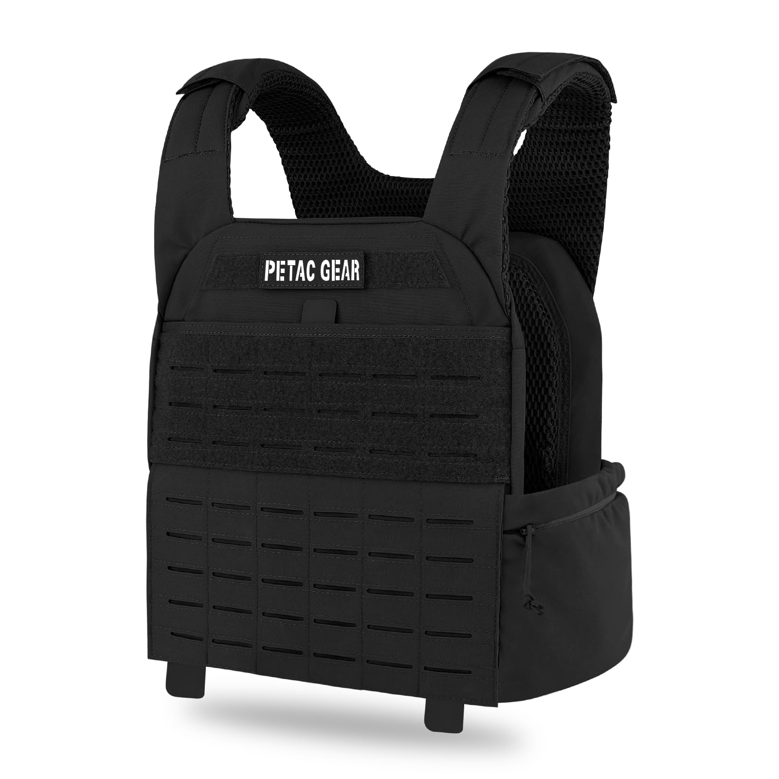PETAC GEAR Weighted Vest Adjustable Tactical Weight Vests, Trainer Fitness Strength Endurance Workout Training Vest
