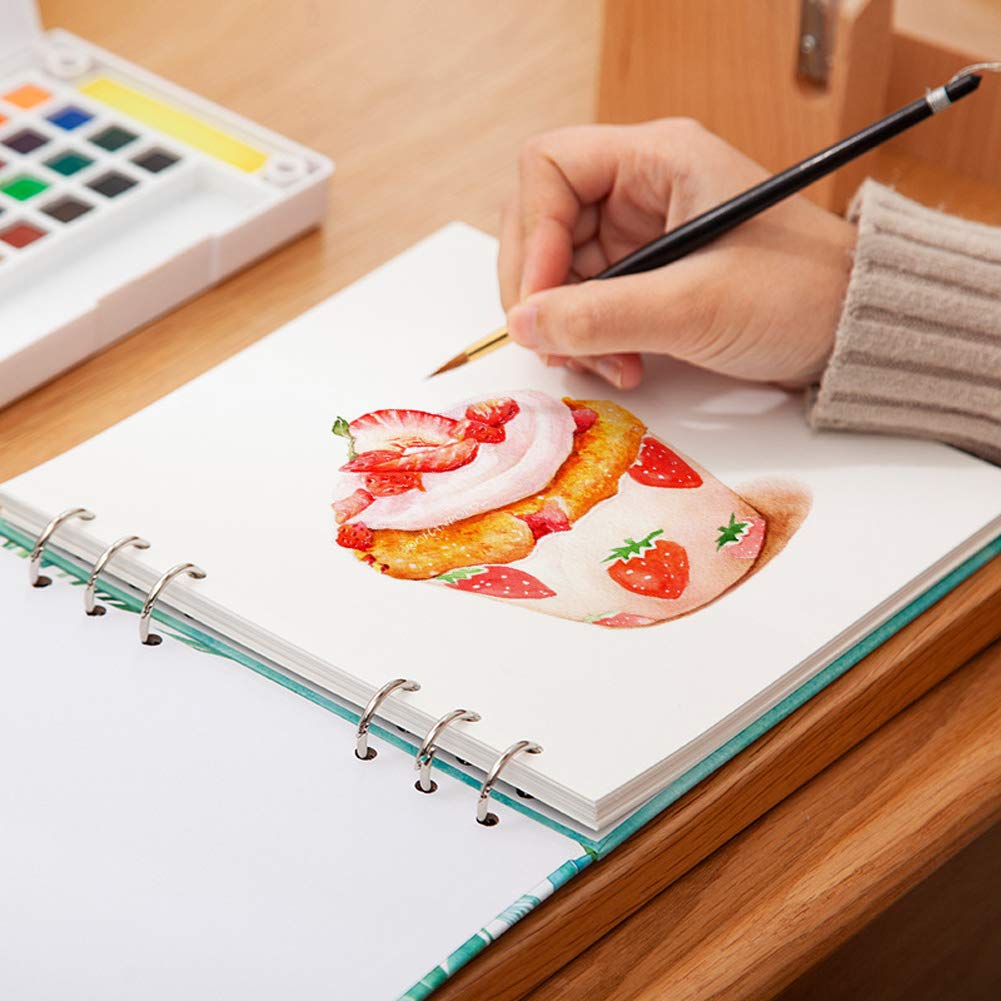 Blocco Da Disegno Artistico A4 25x25 Cm - Carta Spessa 300g/m² Per Acquerello E Matita - 20 Fogli