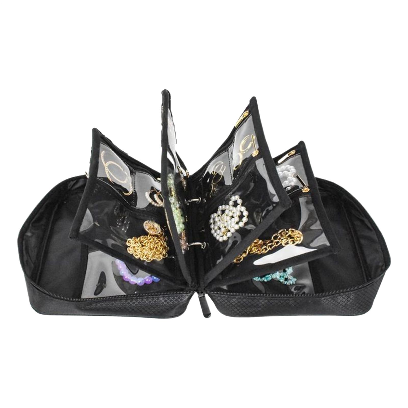 Bolsas de joyería de viaje para organizar pendientes y collares en la maleta
