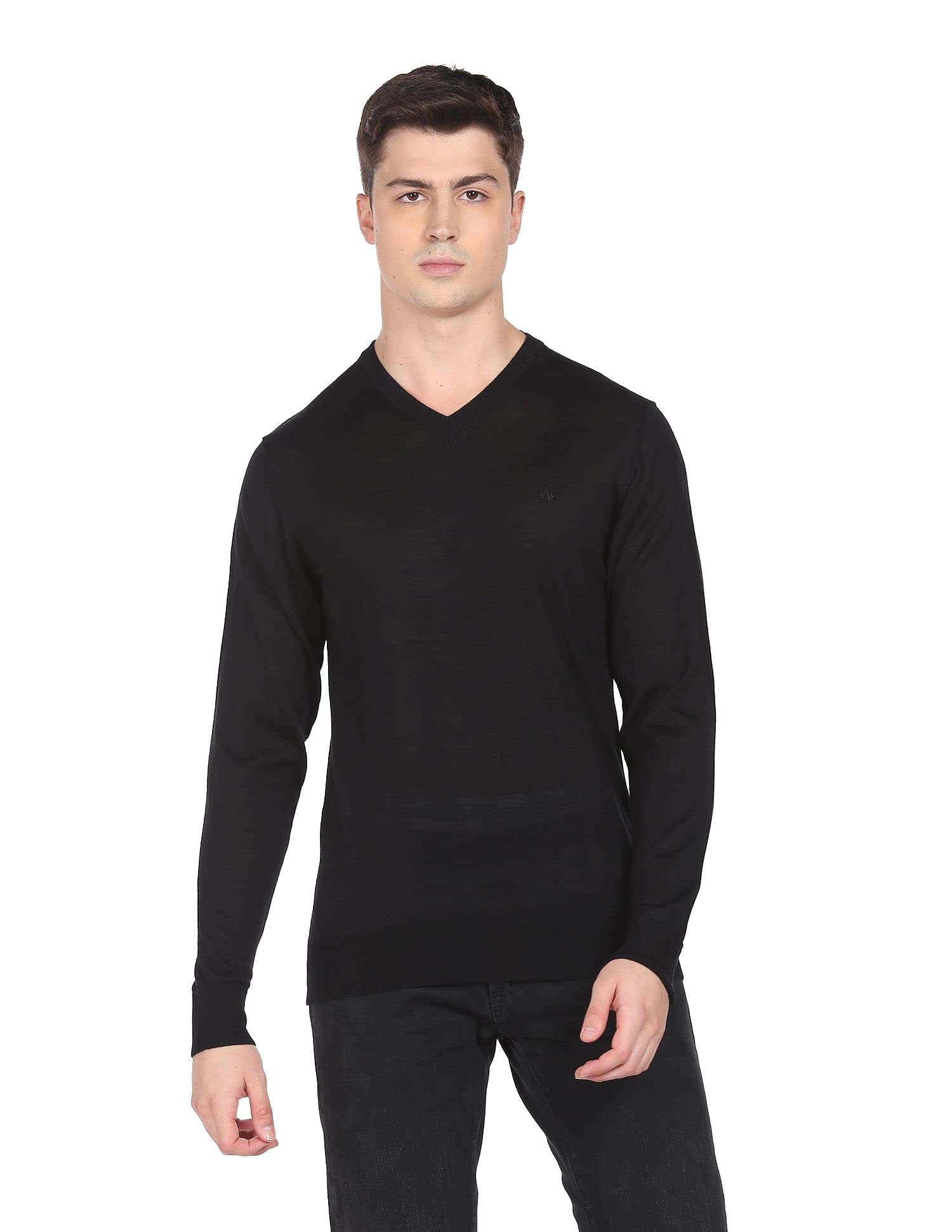 arrow Men's Wool Modern V-Neck Sweater-picture-24