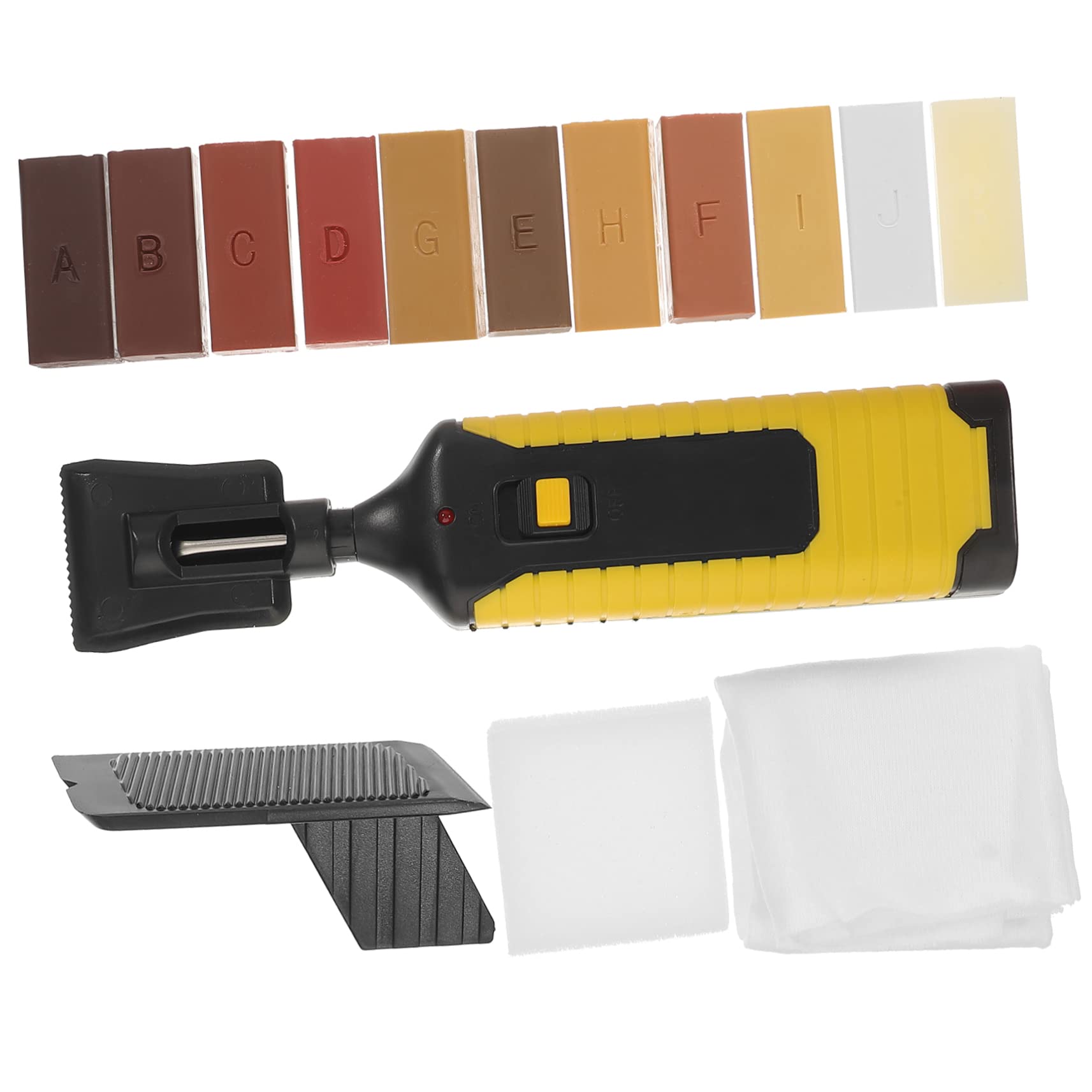 Cabilock Kit Reparación Madera para Suelos Laminados y Vinilo, Reparación de Arañazos Madera, Cera Abs, Restauración Rápida