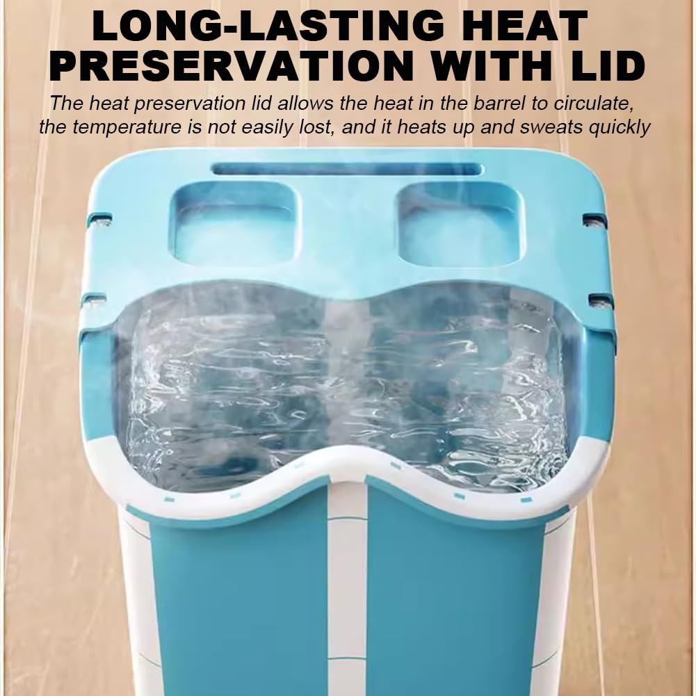 Secchio Immerso Per Bagno Di Grande Capacità, Secchio Pieghevole Pdice Portatile, Bagno Con Manico E Sfere Di Massaggio, Ciotola Spa Grande Per Il Piede, Bagno Di Plastica