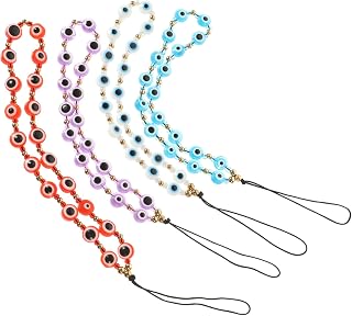 Abaodam Miçangas 4 Peças Colhedores De Telefone Contas De Resina Acessórios De Telefone Charme Charme De Celular Pulseira De Telefone Com Contas De Pulso Pulseira De Telefone Pulseira De