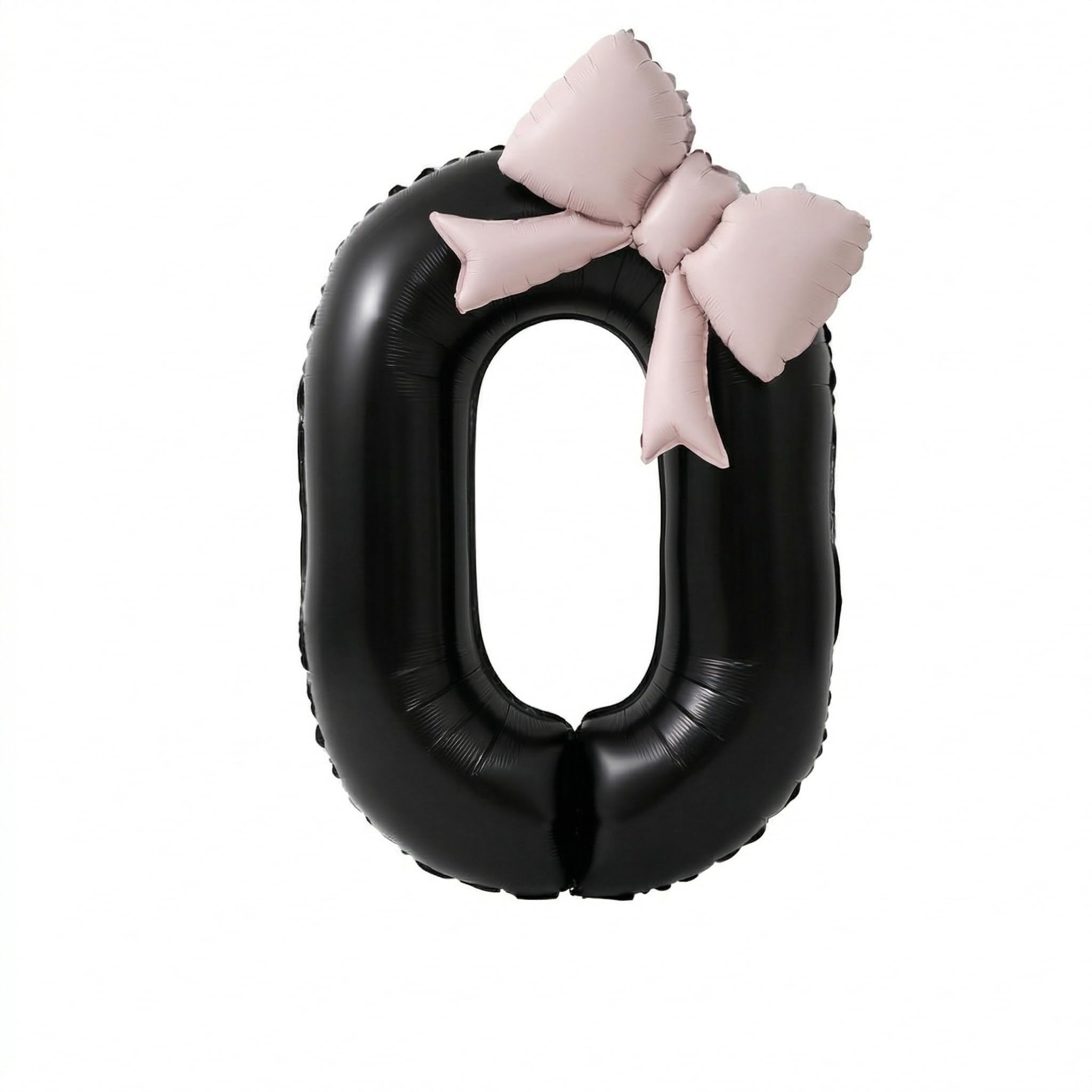 Black Number 0 Balloon 40 Inch, Large Foil Helium Balloon for Birthday Party Decorations, Girls Celebration — image 1
