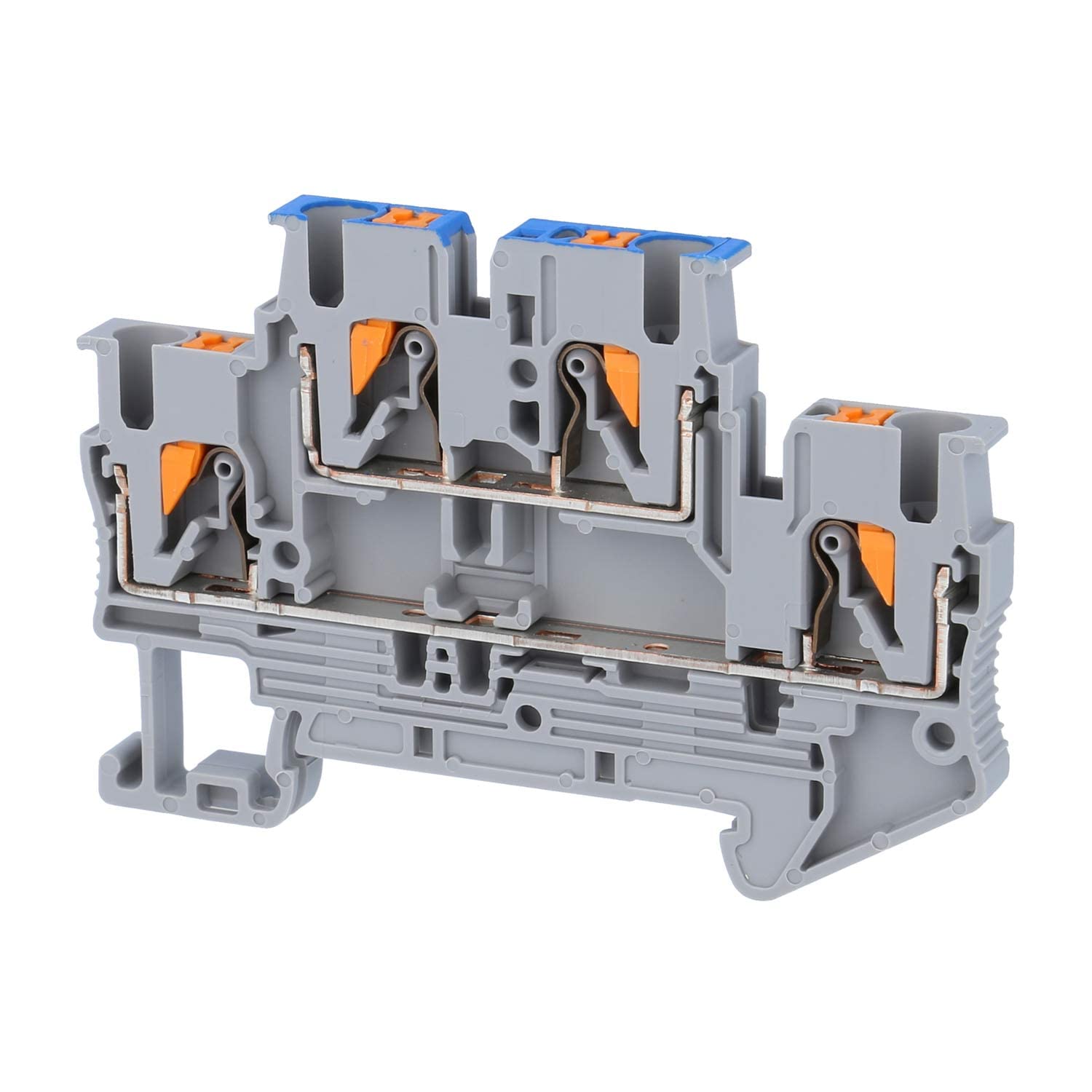Phoenix Contact 3210994 PTTB 2.5-L/N Series Grey, 0.14 → 4mm², Double-Level, Push In Termination, ATEX