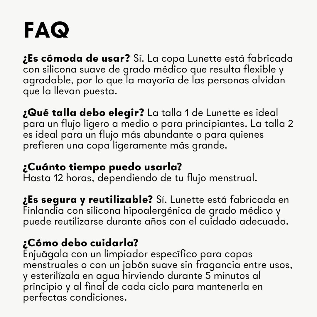 Lunette Copa Menstrual – Copa Menstrual Reutilizable – Silicona de Grado Médico Sin BPA – Hasta 12 Horas de Comodidad – Alternativa al Tampón Reutilizable Hasta 10 Años, Tamaño 1 Clear