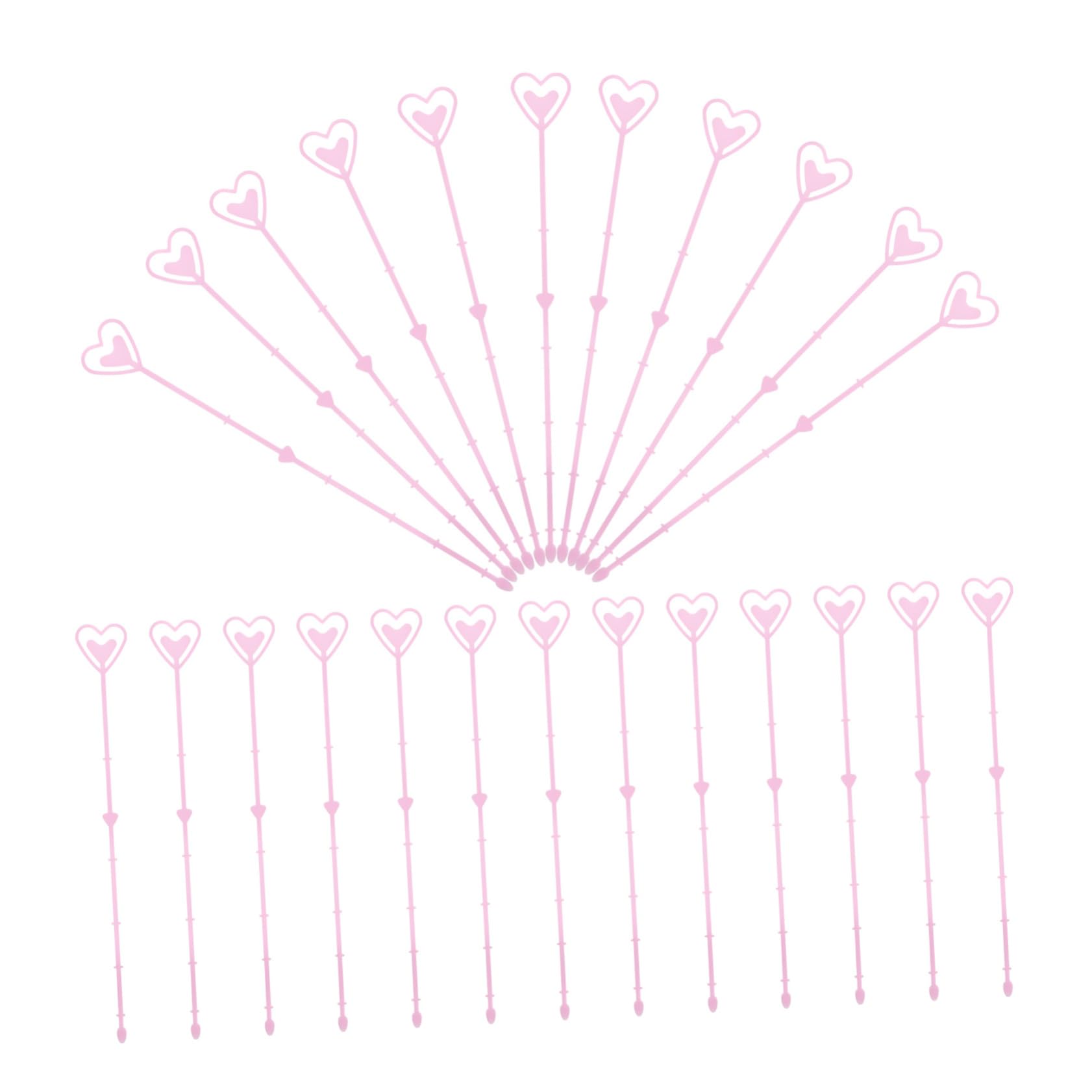 NUOBESTY 80pcs Floral Decoration Accessories Memo Note Holder Flower Holder Card Clip Bouquet Card Holder Pick for Floral Arrangement Wedding Bouquet Supplies Card Holder Clips Plastic Pink