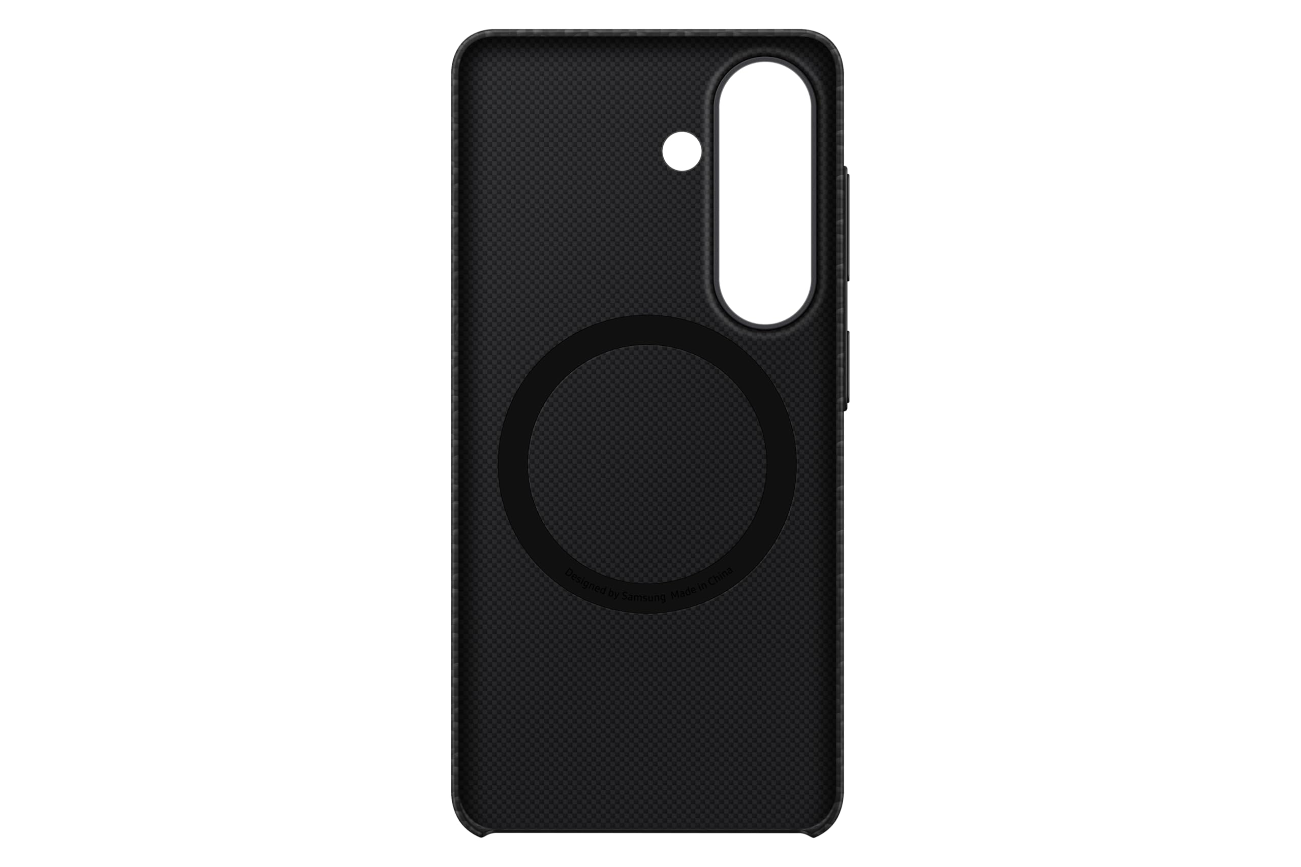 Samsung Carbon Magnet Smartphone Case EF-KS942, Hülle für das Galaxy S26, Handy-Hülle mit Magnetring zur Anbringung von Zubehör, Schutz Case, stoßfest, dünn und griffig, Black