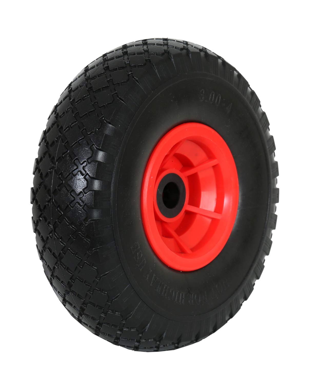 Frosal PU 20 mm / 60 mm Nabe Rad Bollerwagen + Radbefestigung Sackkarre Ersatzrad Vollgummi pannensicher (2 Stück)