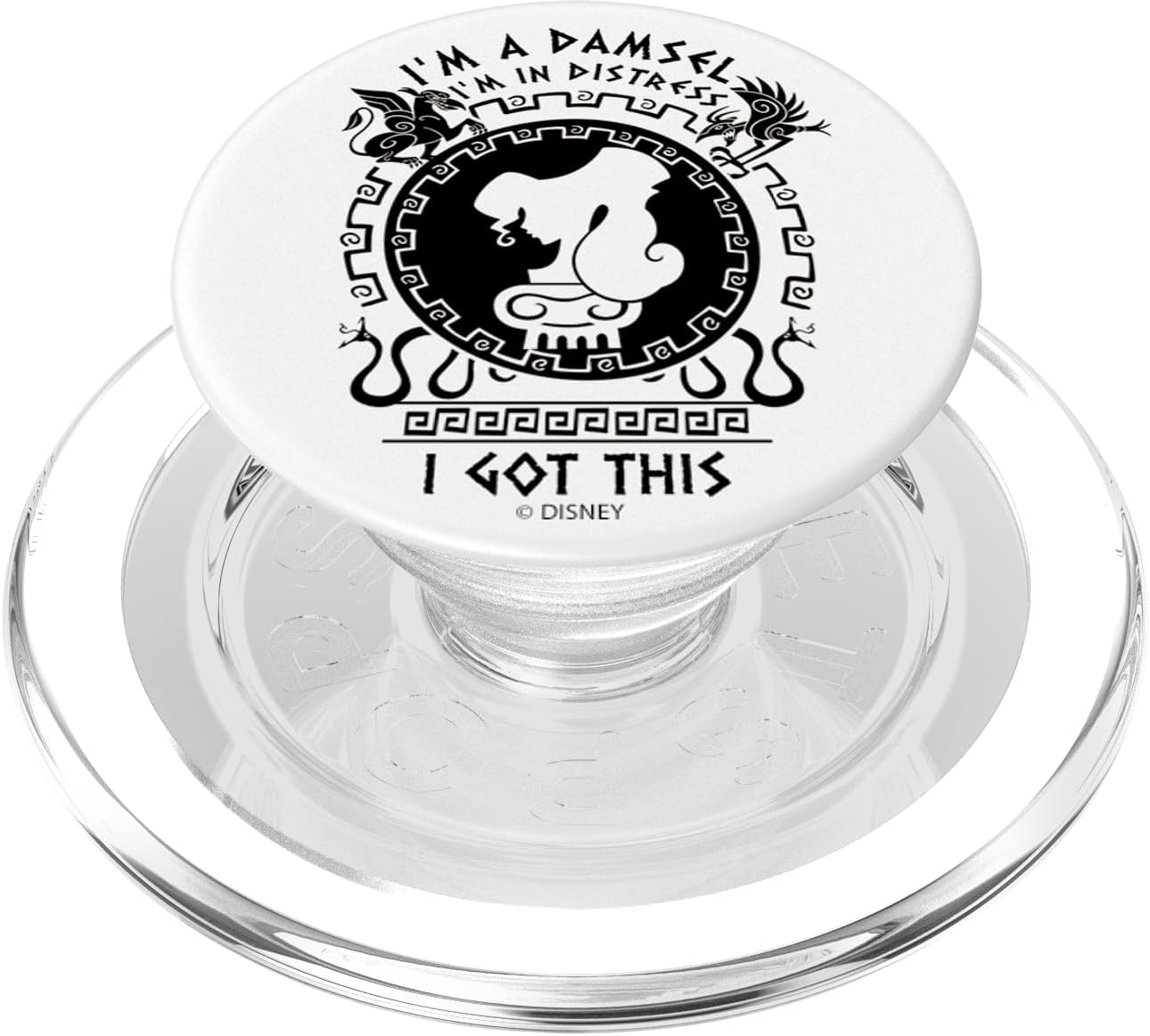 Disney Hercules Megara I'm A Damsel in Distress I Got This PopSockets PopWallet for MagSafe