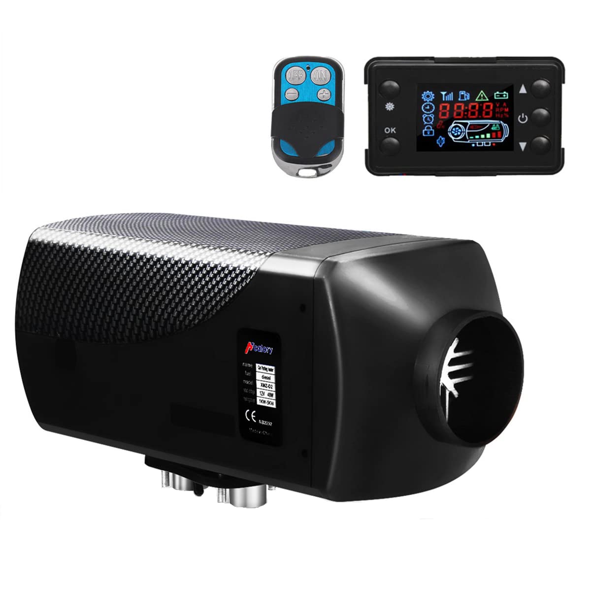 Amazon.com: HCALORY 5KW-8KW 12V Diesel Air Heater Muffler Diesel Heater,  10L Fuel Tank Diesel Parking Heater with LCD Switch and Remote Control for  Car Trucks Boat Bus RV and Trailer (10L) :