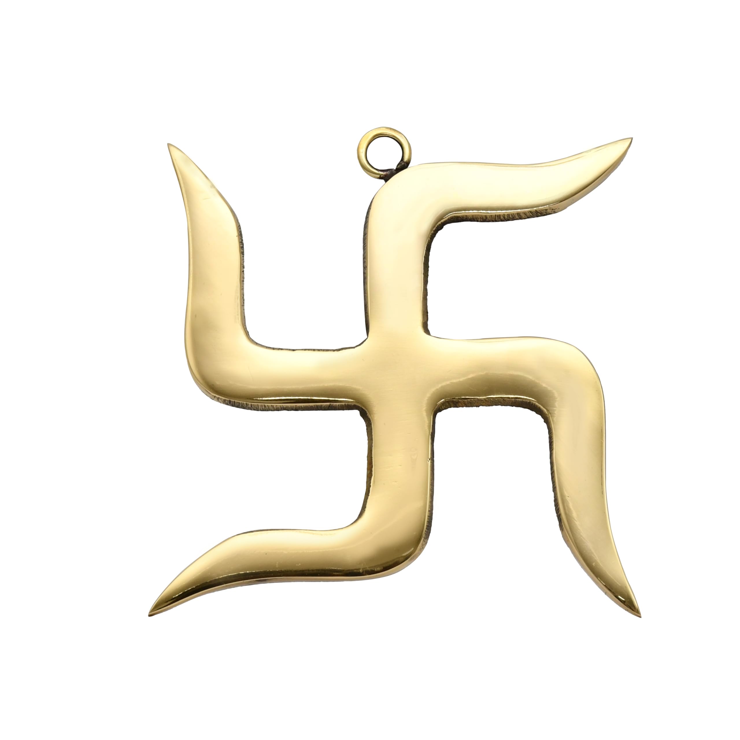 Brass Swastika Sathiya Satiya Wall Hanging For Vastu Showpiece [4 Inch]