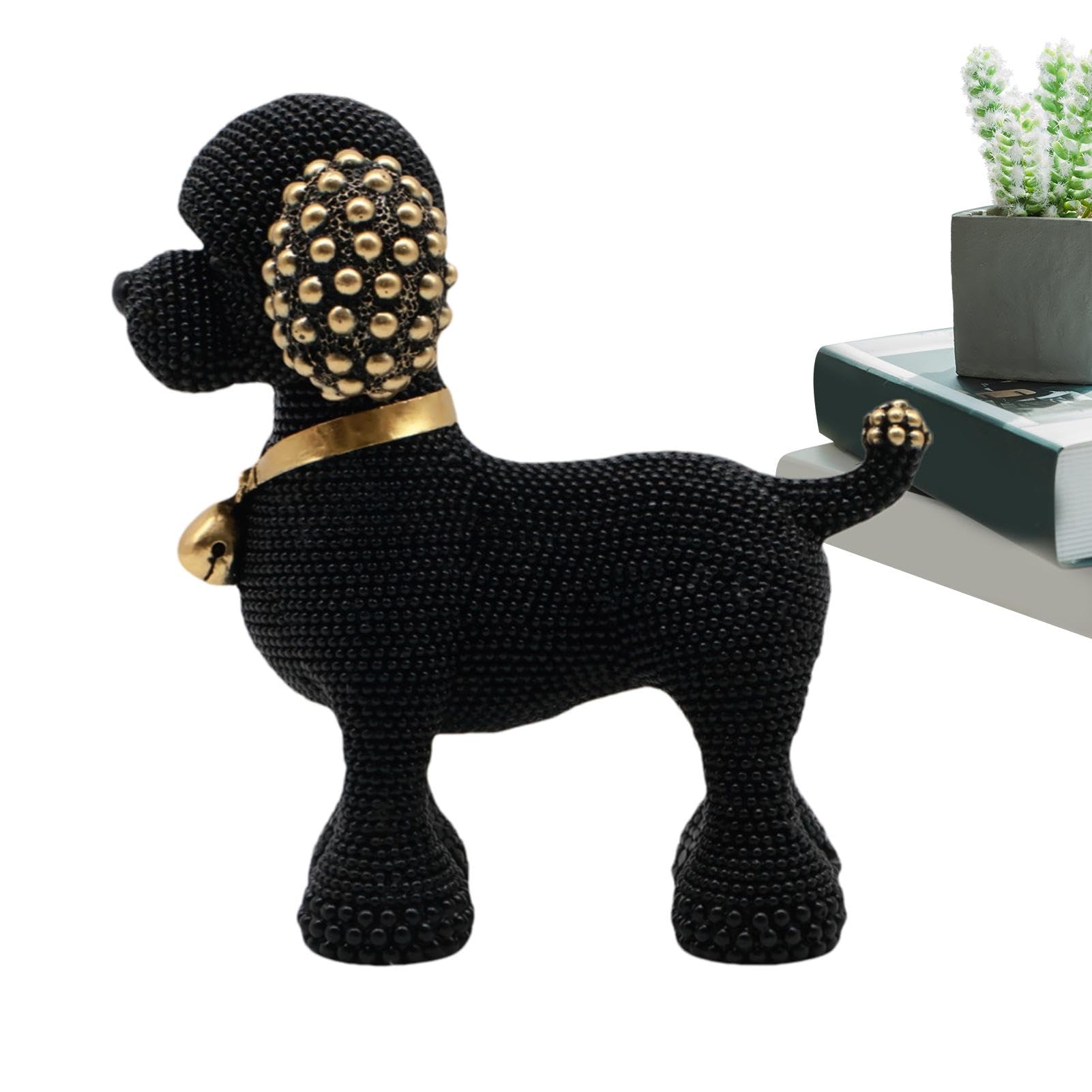 Statues de chien modernes en résine pour sublimer un meuble d'entrée vide