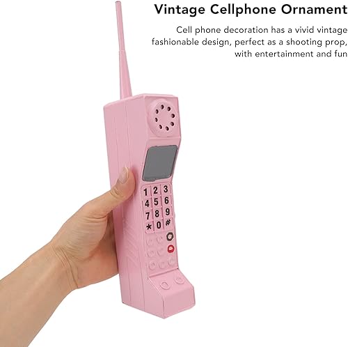 Miniatura 4 de HYWHUYANG Modelo de teléfono móvil de ladrillo, modelo retro de teléfono celular, adorno antiguo de modelo de teléfono celular, modelo vintage de