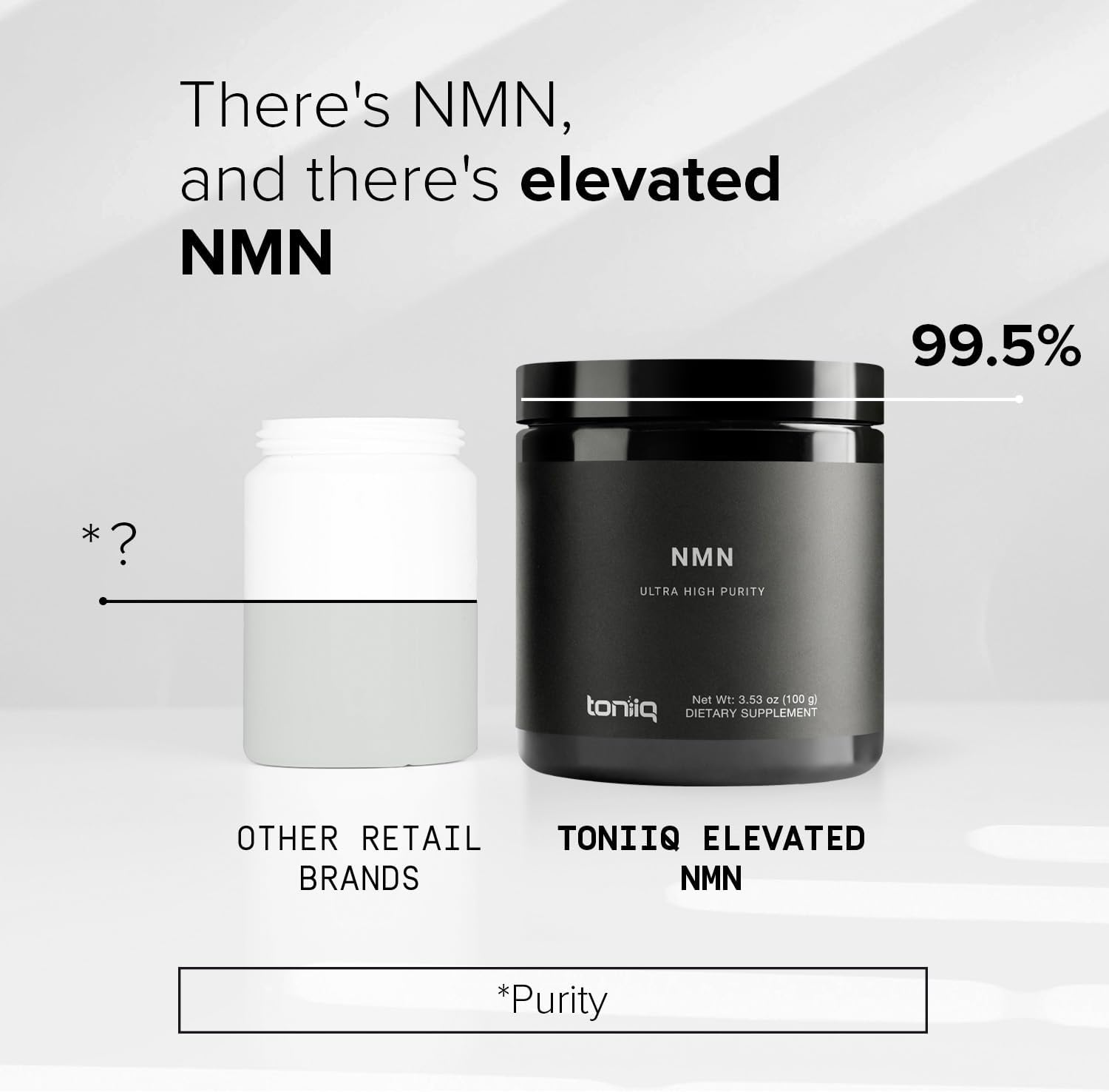 Toniiq Ultra High Purity NMN Powder - 100 Grams - 99.5% Highly Purified and Highly Bioavailable - Fully Stabilized Formula - Supports NAD+ Levels - Nicotinamide Mononucleotide Powder Supplement - Image 3