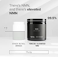 Vista 3 de Toniiq Polvo NMN de ultra alta pureza 3.53 oz 98% altamente purificado y altamente biodisponible Fórmula totalmente estabilizada Aumento
