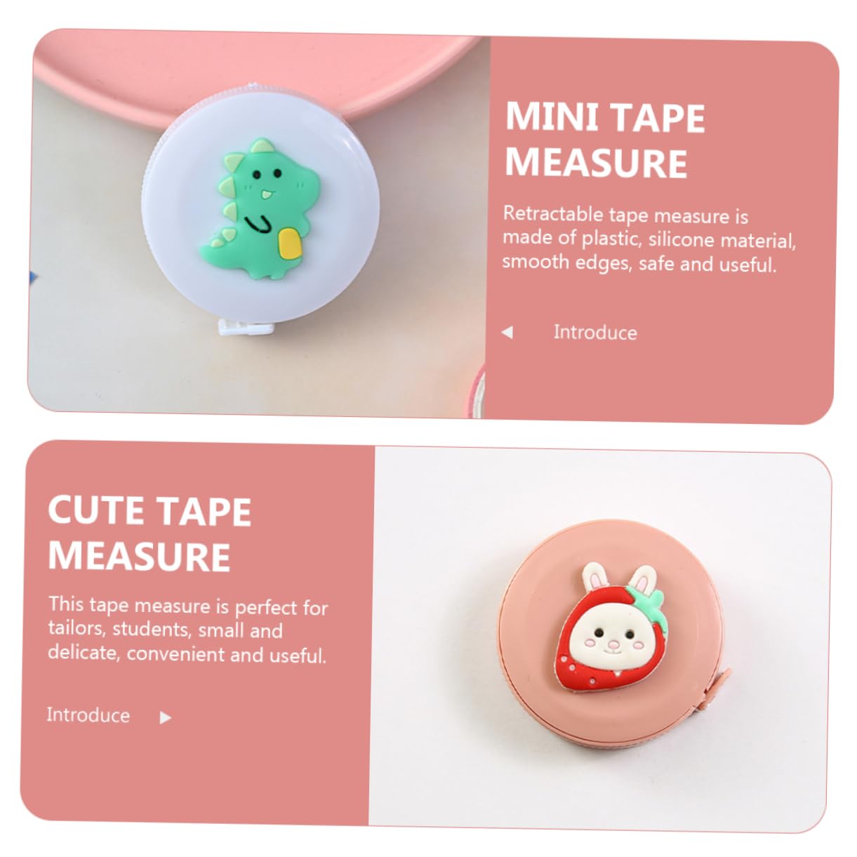 DOITOOL Mini Cinta De Cartón Retráctil Para Manualidades Diy Diseño Divertido Y Compacto Para Estudiantes Y Sastrería 8 Piezas X 5