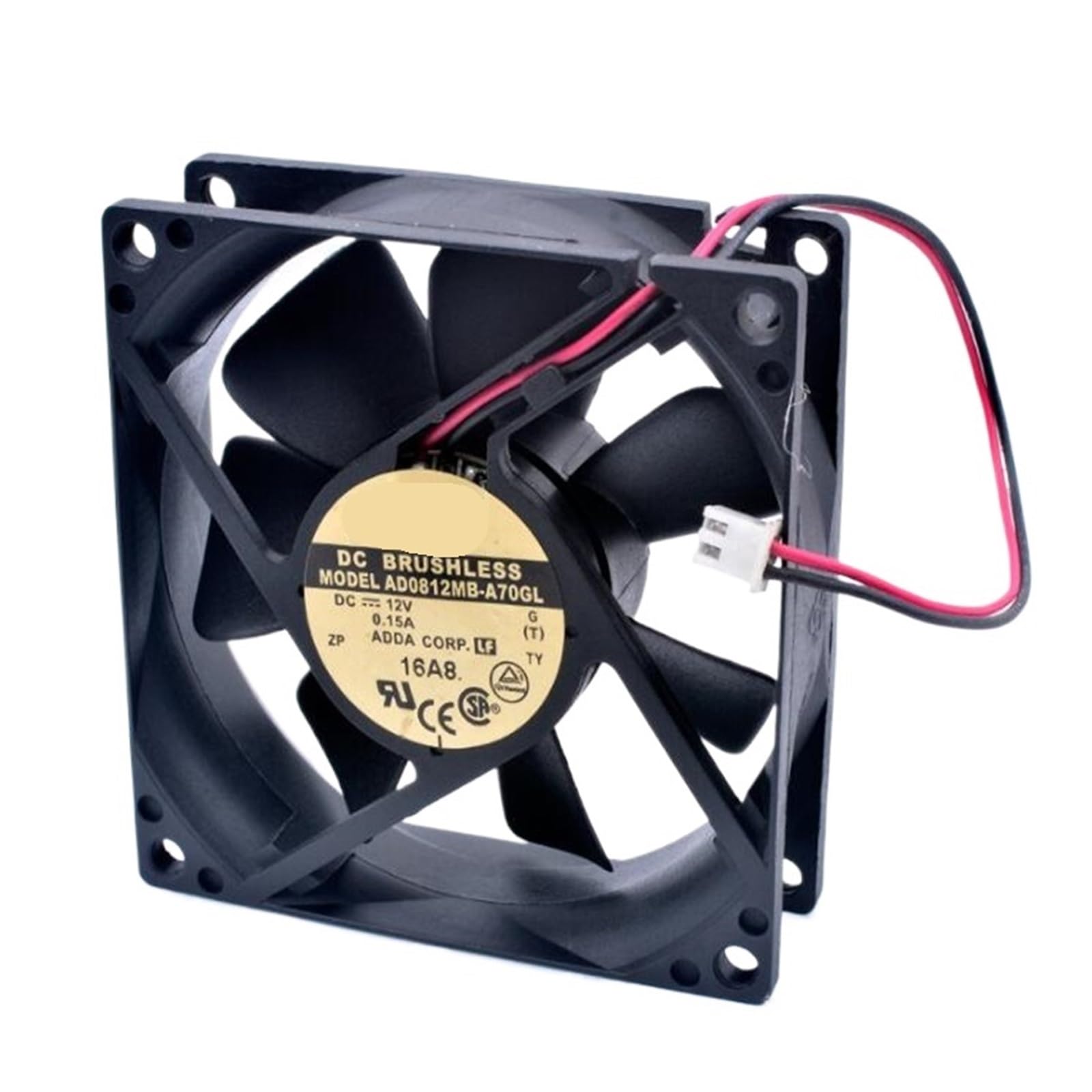 TYHUJKKL AD0812MB-A70GL 12V 0.15A 8025 Two-wire double-ball chassis power cooling fan