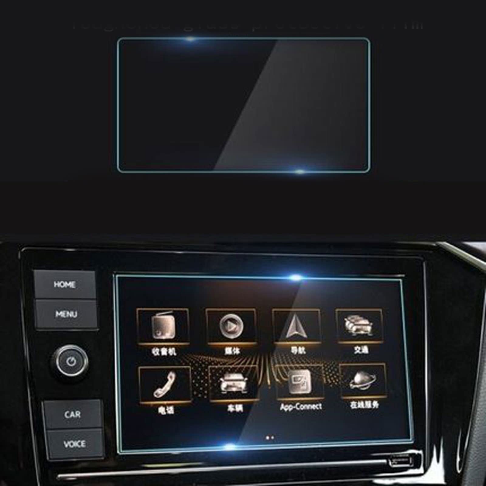 Verre trempé de voiture haut de gamme pour écran navigation VW Arteon 2