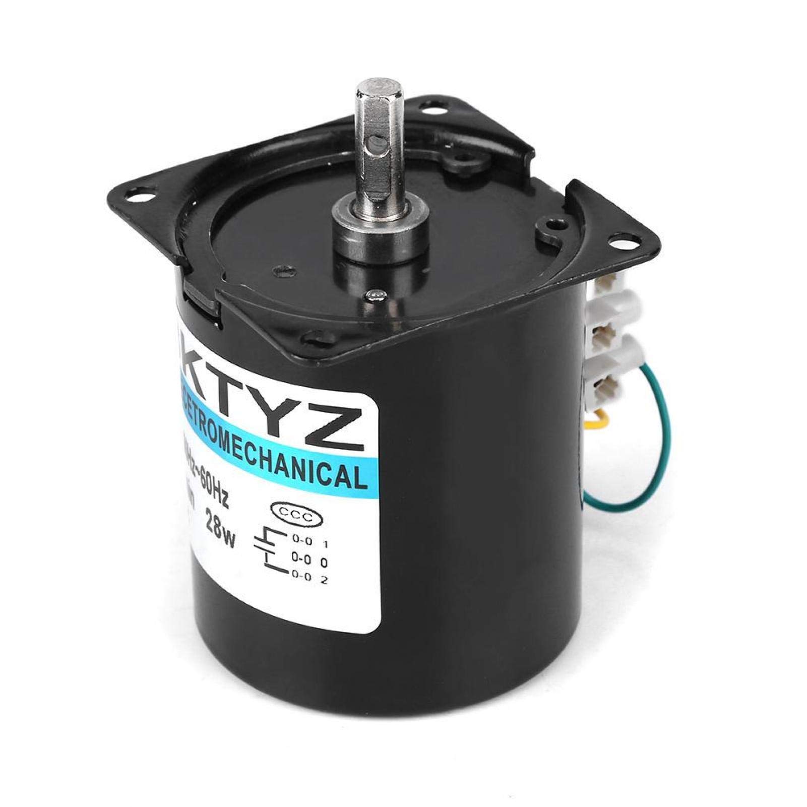 Motore sincrono, motore a magnete permanente, 68KTYZ AC220V 28W 2,5 20 30 110r / min Motoriduttore sincrono a magnete permanente CW/CCW(2.5)