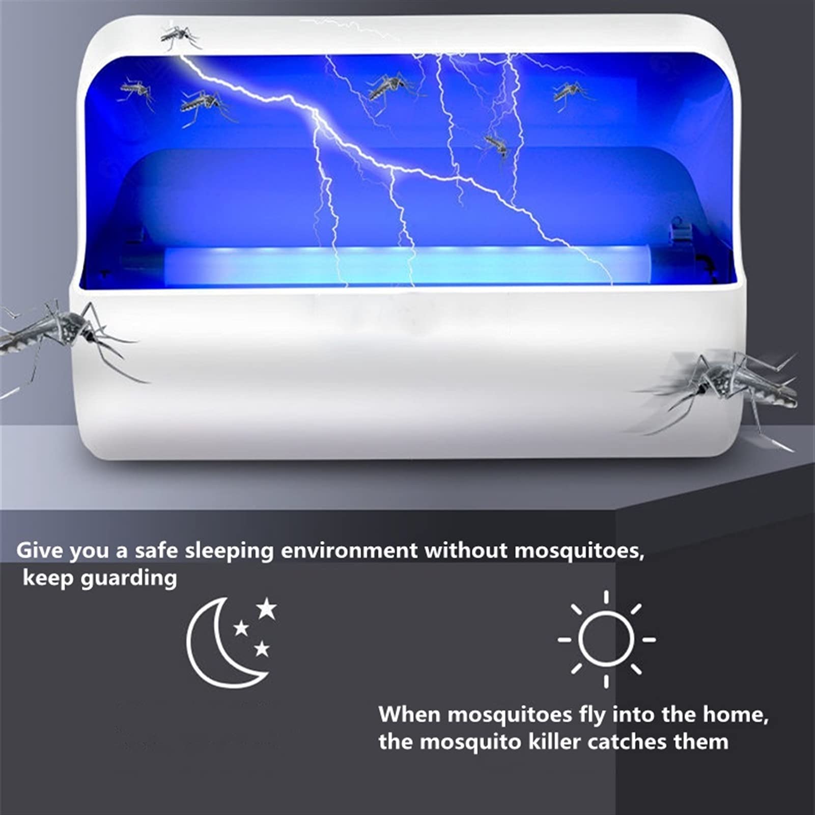 JOMYO Trappola Per Mosche, Piretro Naturale, Restaurant Commercial Household Defense Divertente Di Dio, Lampada Per Zanzare Caduta Adesiva, Lampada Volante, Lampada Per Zanzare, Non-radiazione Fly Cad