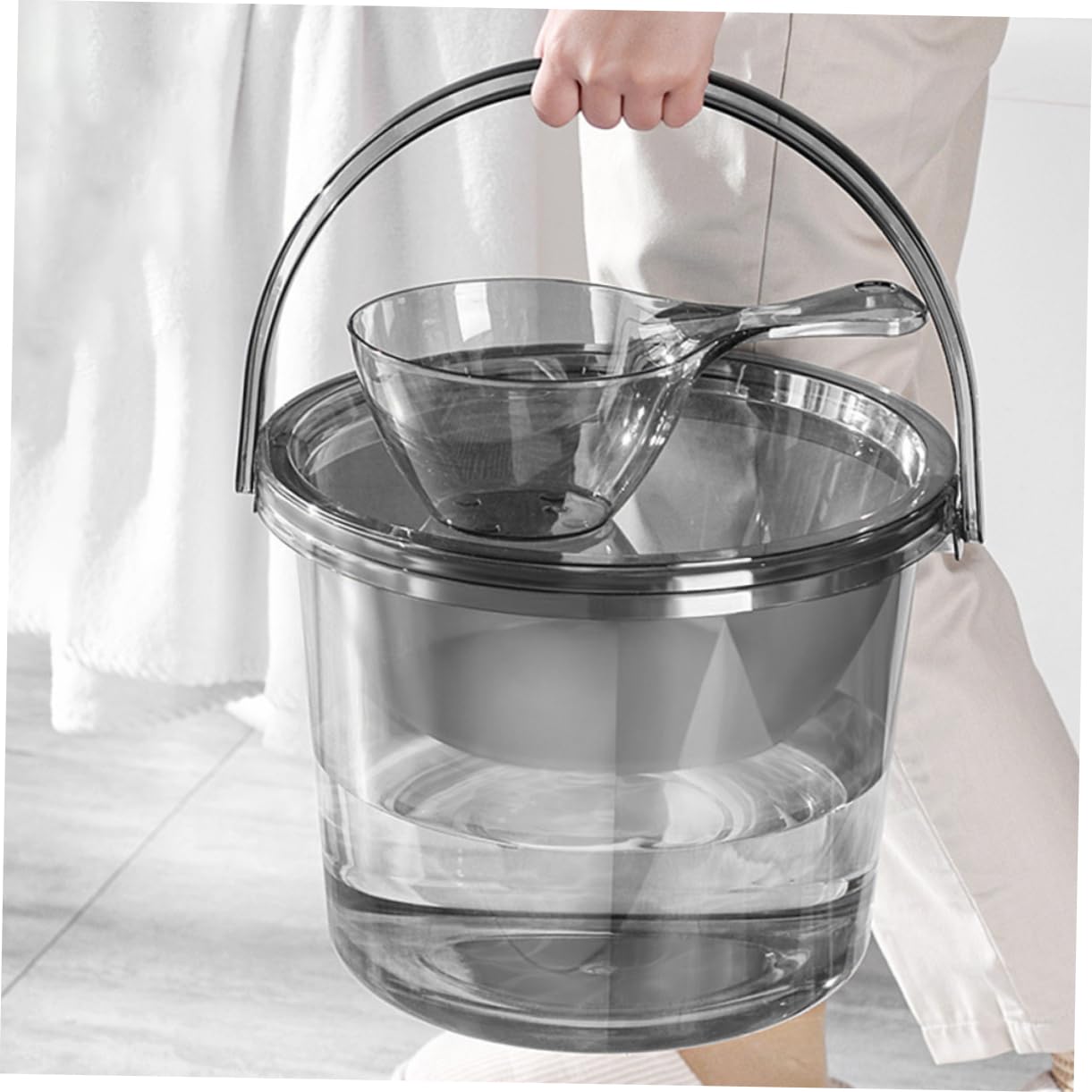 Secchio di Plastica con Manico 23l Capacità
