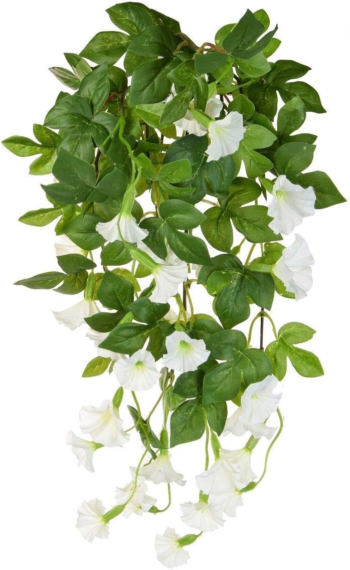 Artificial Silk Petunia Trailing Bush 82cm, White Amazon.co.uk