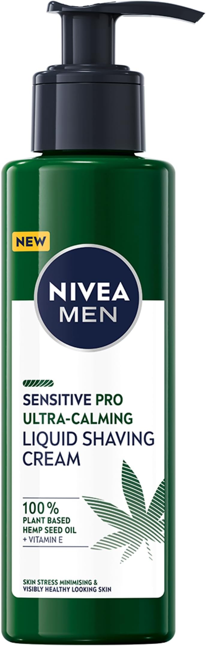 Sensitive Pro Ultra Calming Liquid Shaving Cream (200 ml), Shaving Cream Enriched with Hemp Seed Oil and Vitamin E for Stress-Minimising Face Care